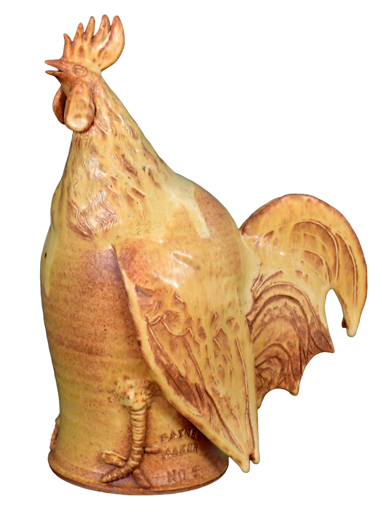 Michel Bayne. Rooster.: Michel Bayne. Rooster #5. Stamped and numbered. Mint condition. 12.5" h. Est. $300-500. Ship: $75 Please Read Before You Bid: By registering for and/or placing a bid in any Slotin Auction, you acknowl