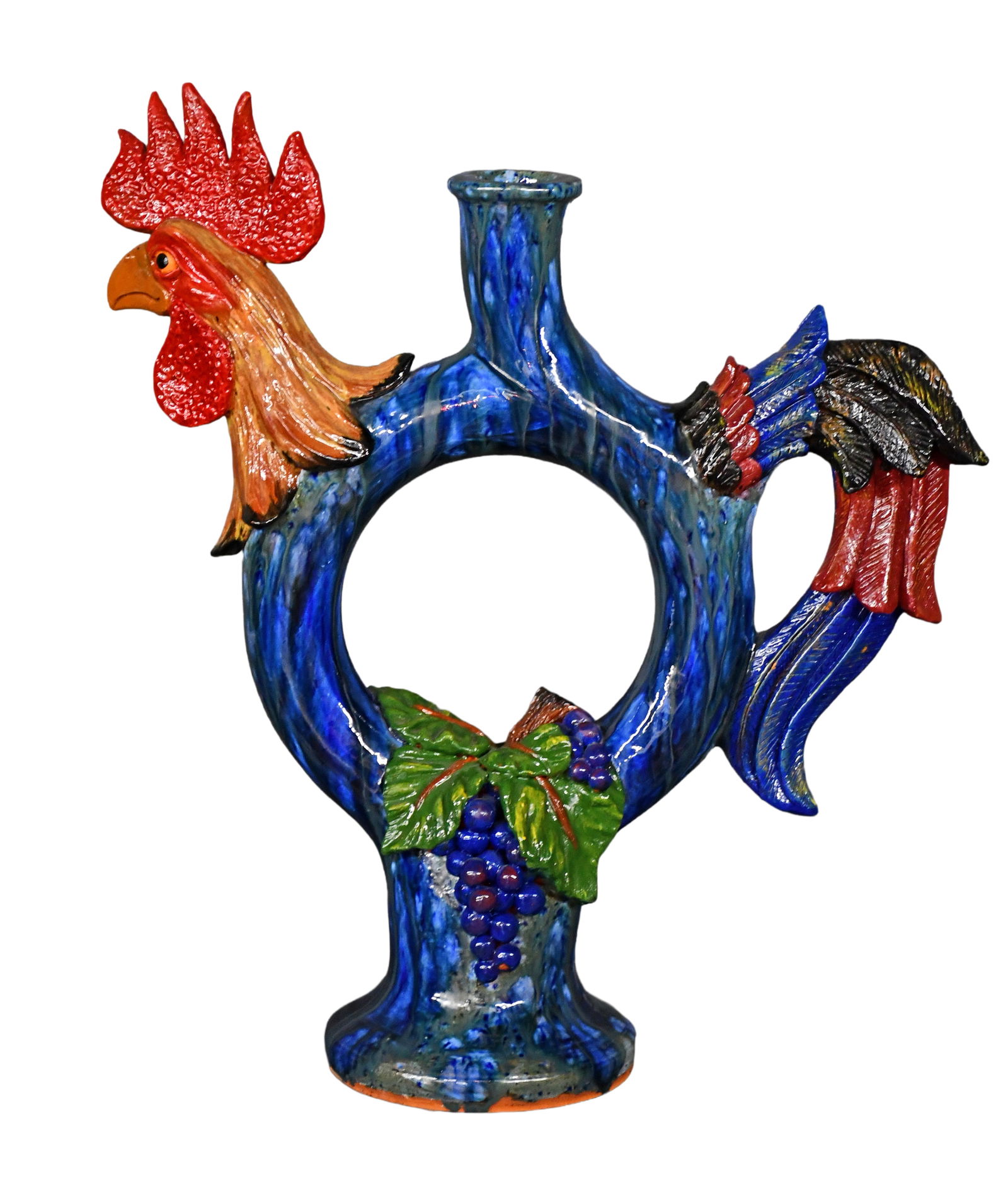 Rex Hogan. Extra Large Rooster Ring Jug. - 2