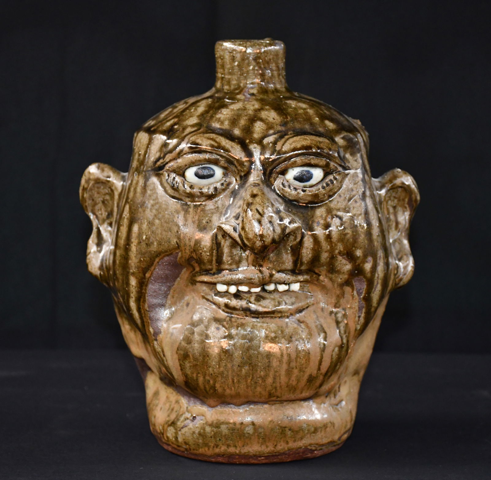 Lanier Meaders. Hooked Nose Face Jug. - 3