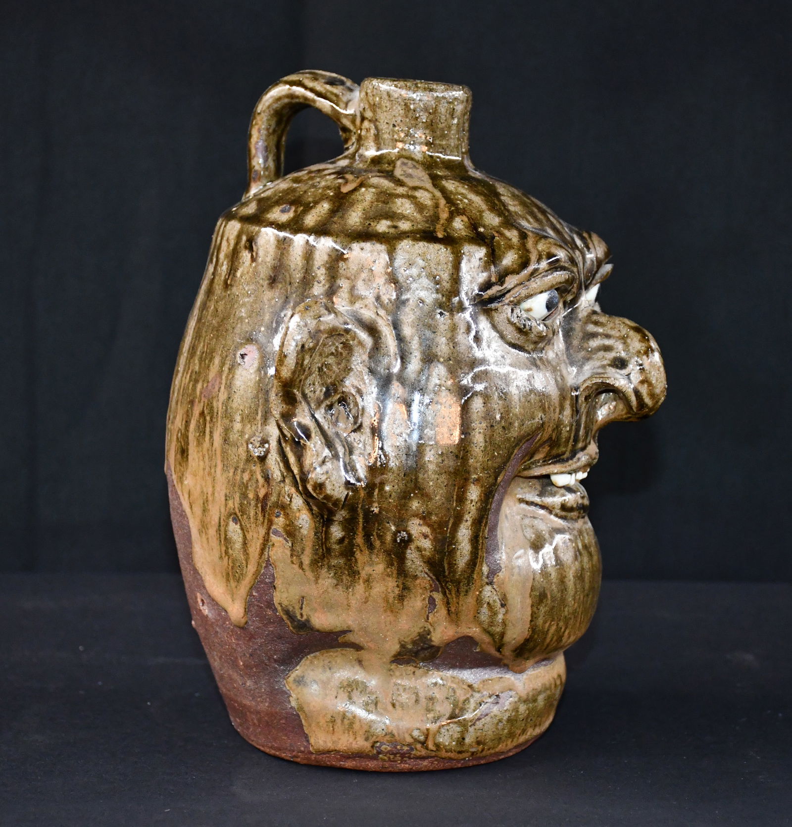 Lanier Meaders. Hooked Nose Face Jug. - 4