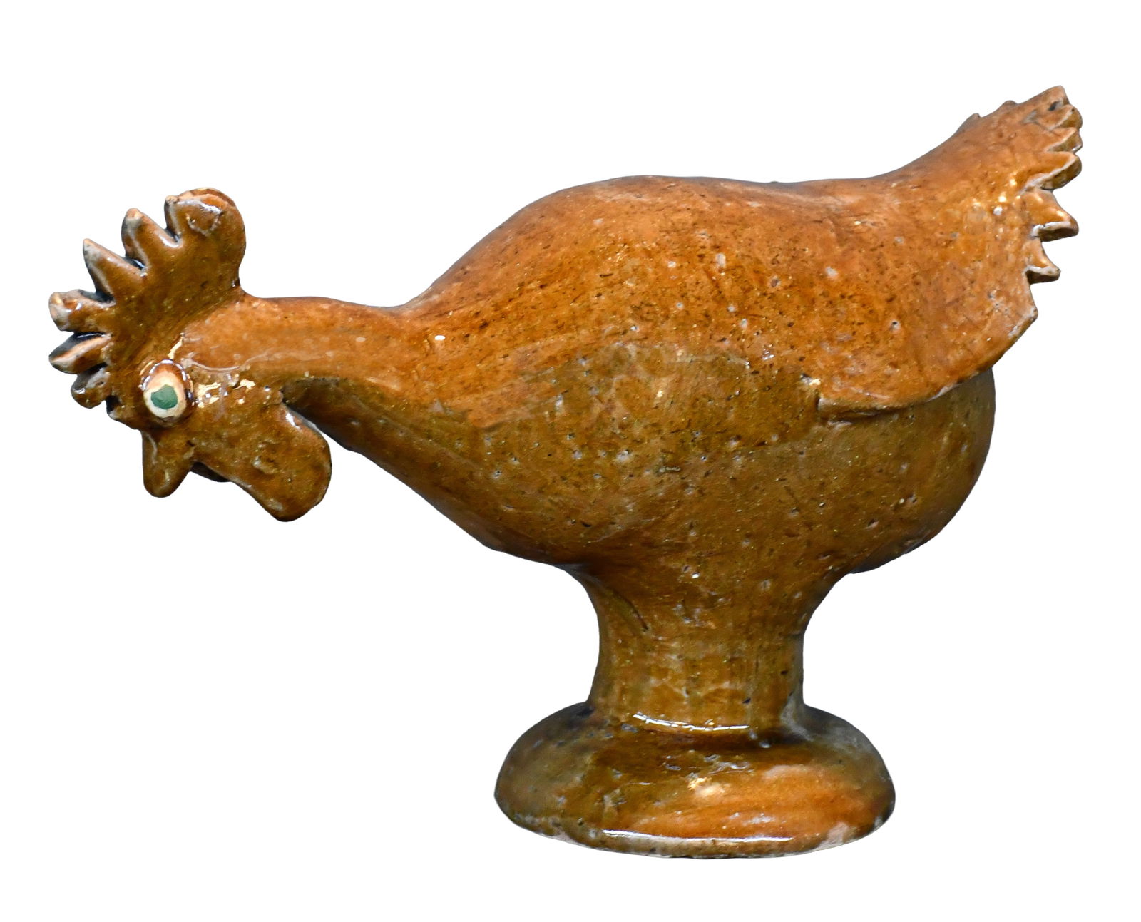 Reggie Meaders. Feeding Chicken.: Reggie Meaders. Feeding Chicken. Signed. Mint condition. 15" long. Est. $300-500. Ship: $85 Please Read Before You Bid: By registering for and/or placing a bid in any Slotin Auction, you