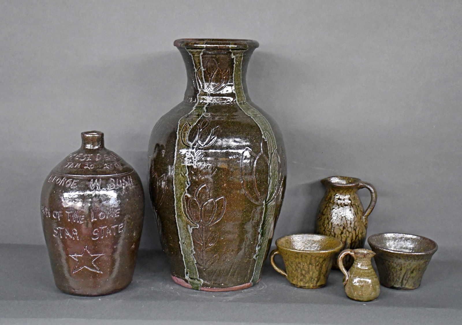 Chester and Grace Nell Hewell. 6 Utilitarian Pieces. (1 of 2)