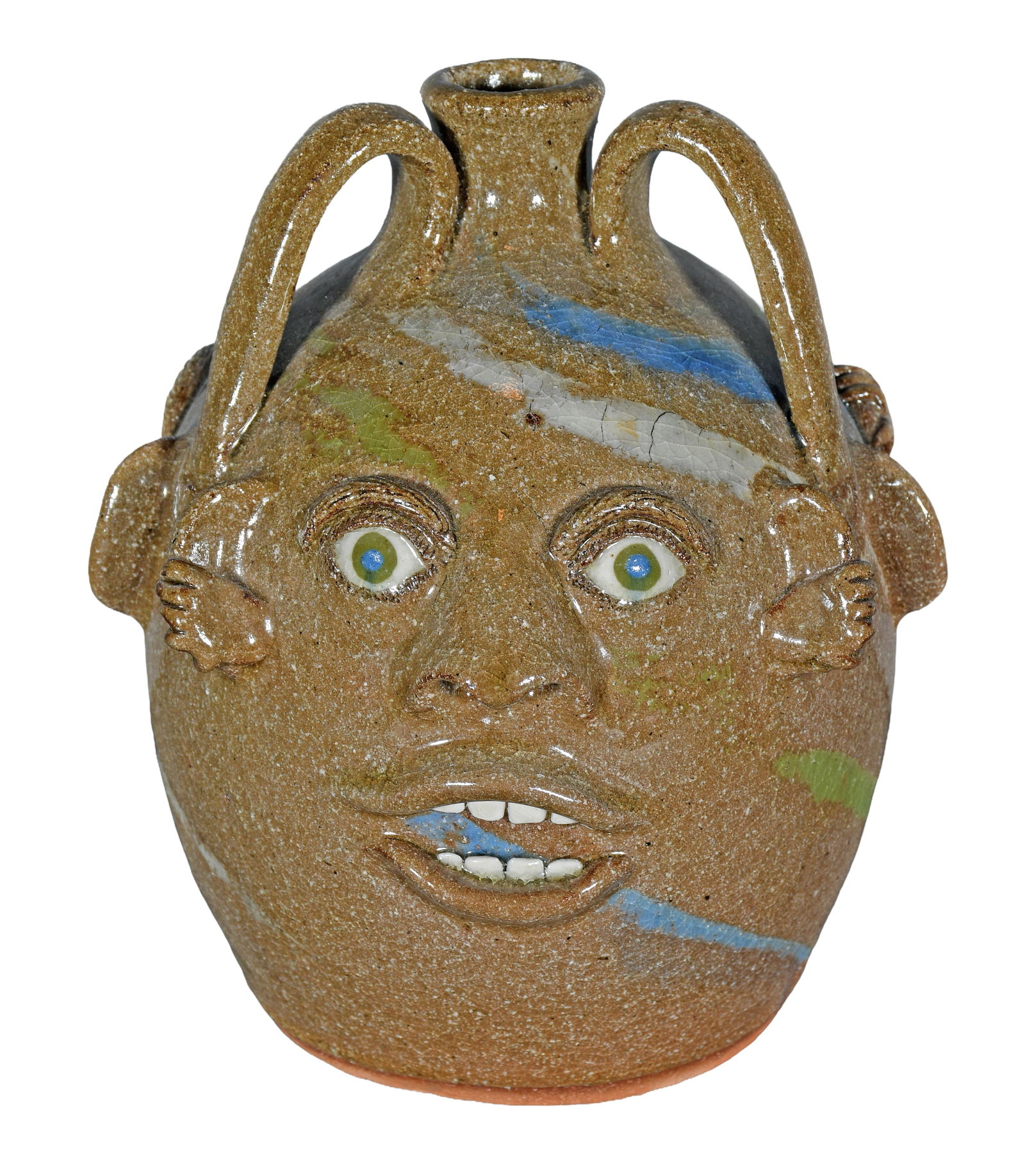 Joe Reinhardt. Hear No, See No, Speak No Evil Face Jug.: Joe Reinhardt. Hear No, See No, Speak No Evil Face Jug. 2005. Signed, dated and titled. Mint condition. 8.5" h. Est. $100-200. Ship: $45 Please Read Before You Bid: By registering for and/or