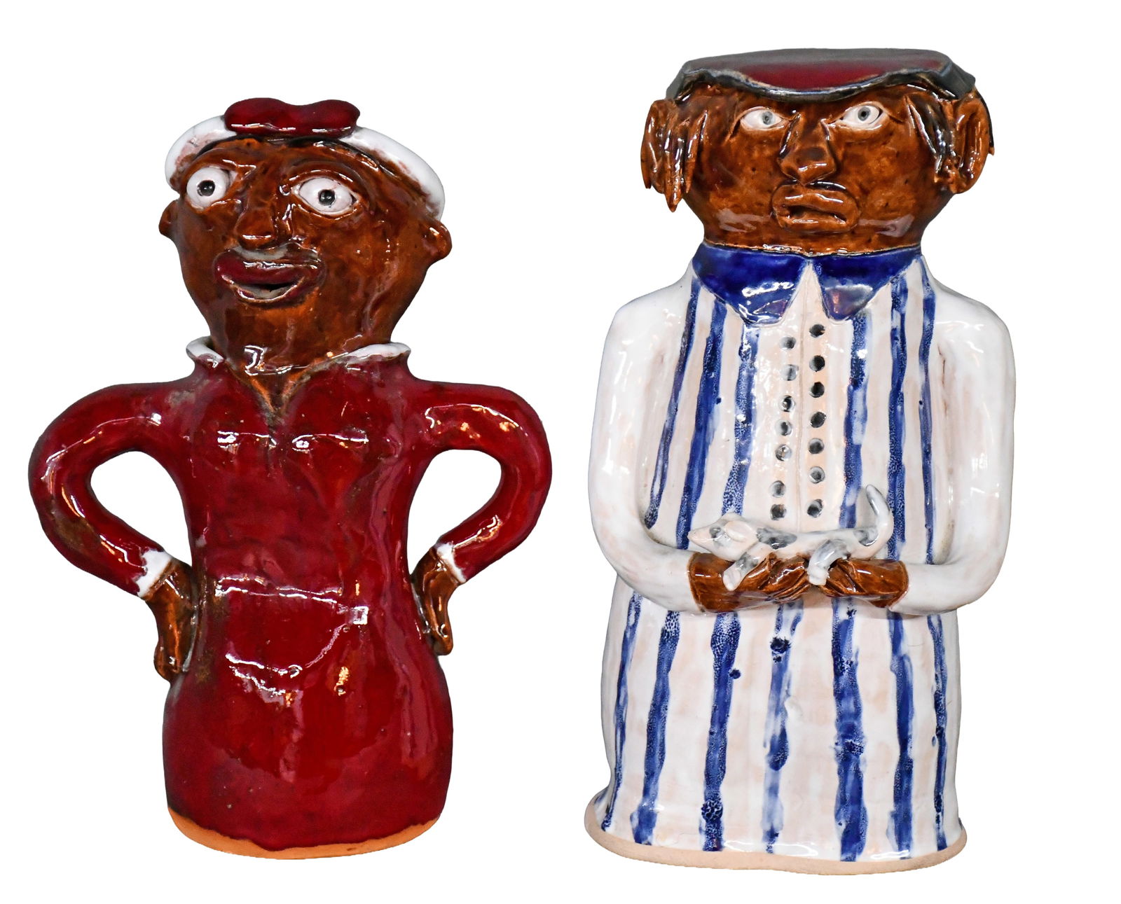 Claude Miller. Couple.: Claude Miller. Couple. 1996. Signed and dated. Minor loss on man's hair, otherwise excellent condition. Tallest is 12" h. Est. $100-200. Ship: $100 Please Read Before You Bid: By registering for