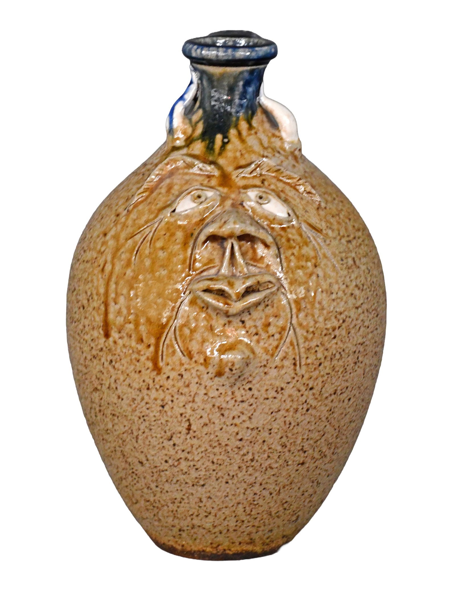 Phil Morgan. Salt Glaze Devil Face Jug.: Phil Morgan. Salt Glaze Devil Face Jug. Signed. Mint condition. 13" h. Est. $200-300. Ship: $75 Please Read Before You Bid: By registering for and/or placing a bid in any Slotin Auction, you