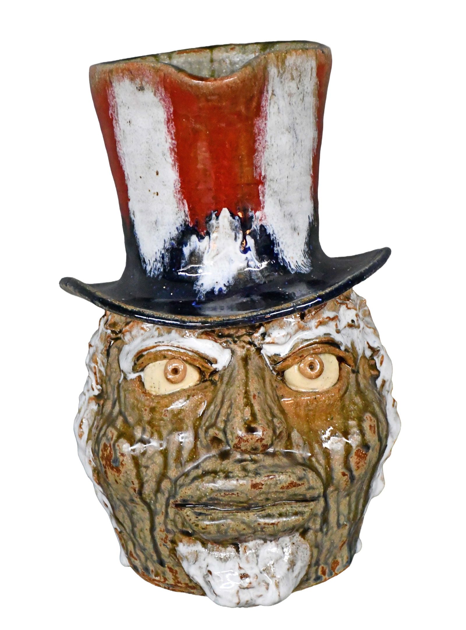 William Flowers. Uncle Sam Face Pitcher. (1 of 4)