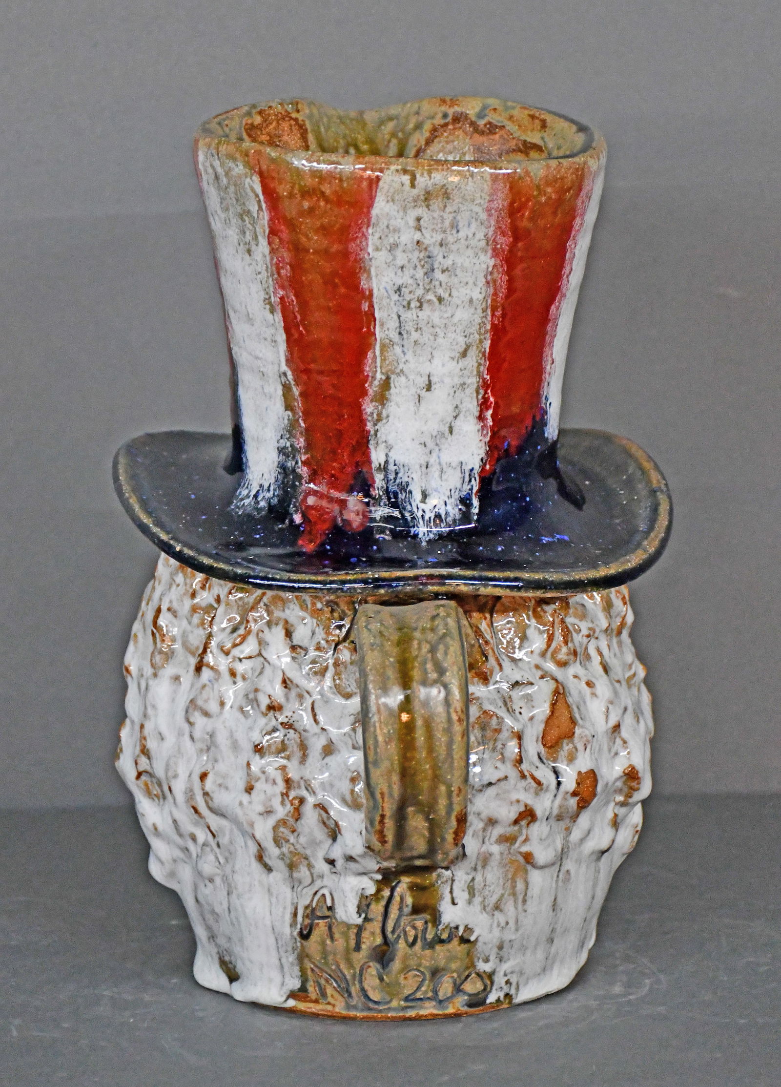 William Flowers. Uncle Sam Face Pitcher. - 4