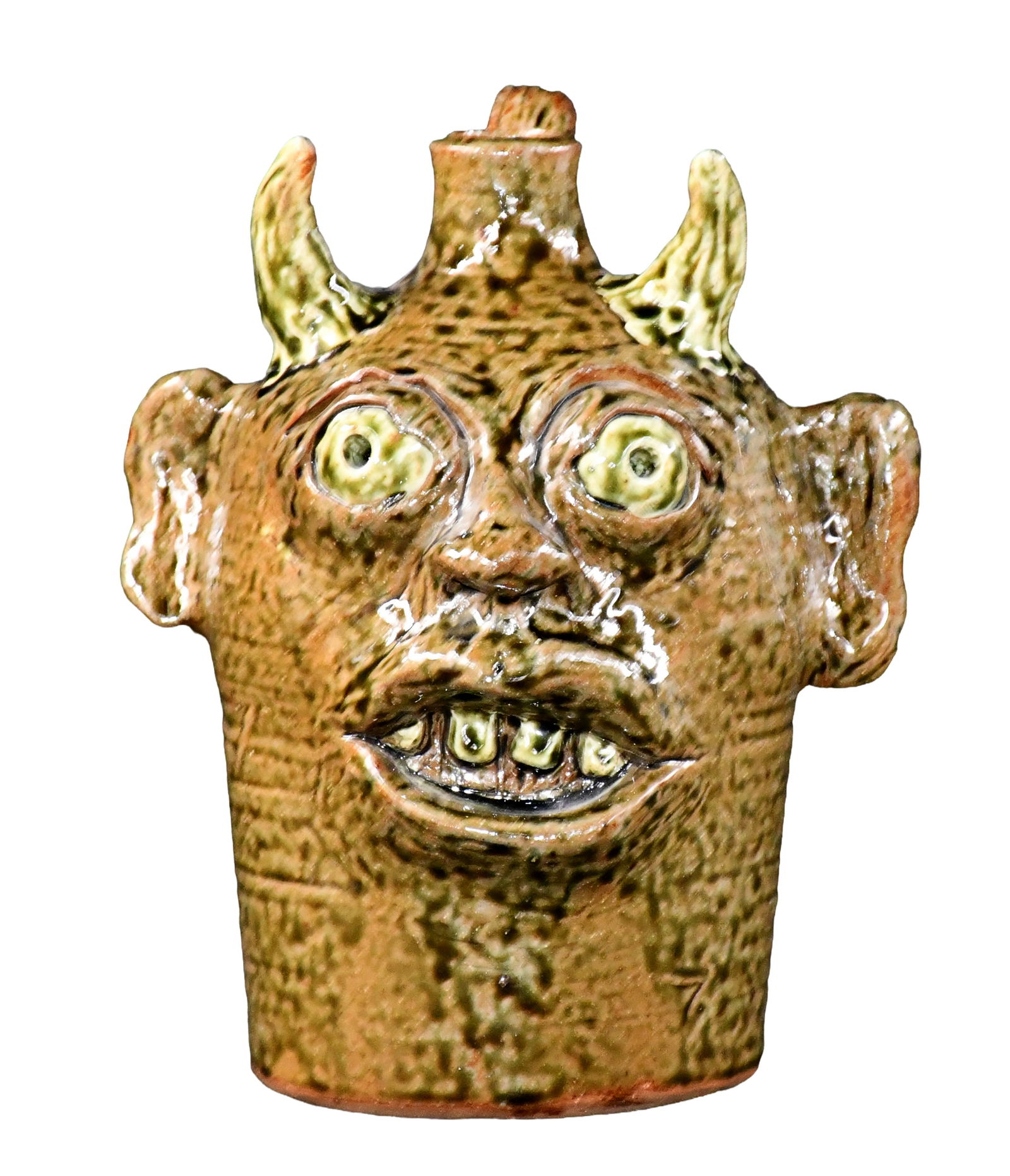 William Flowers. Devil Face Jug. (1 of 4)