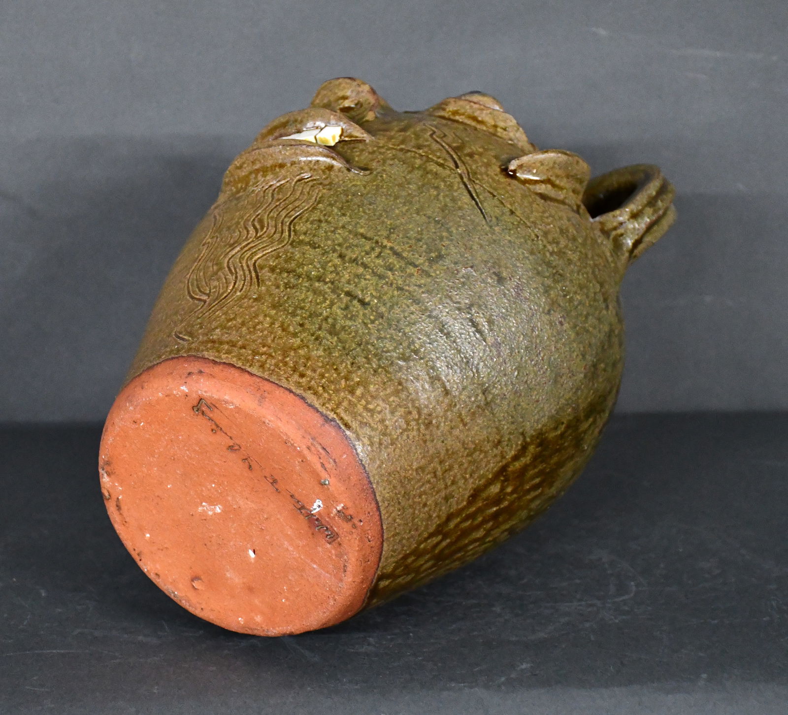 Walter Fleming. Two Handle Face Jug. - 5