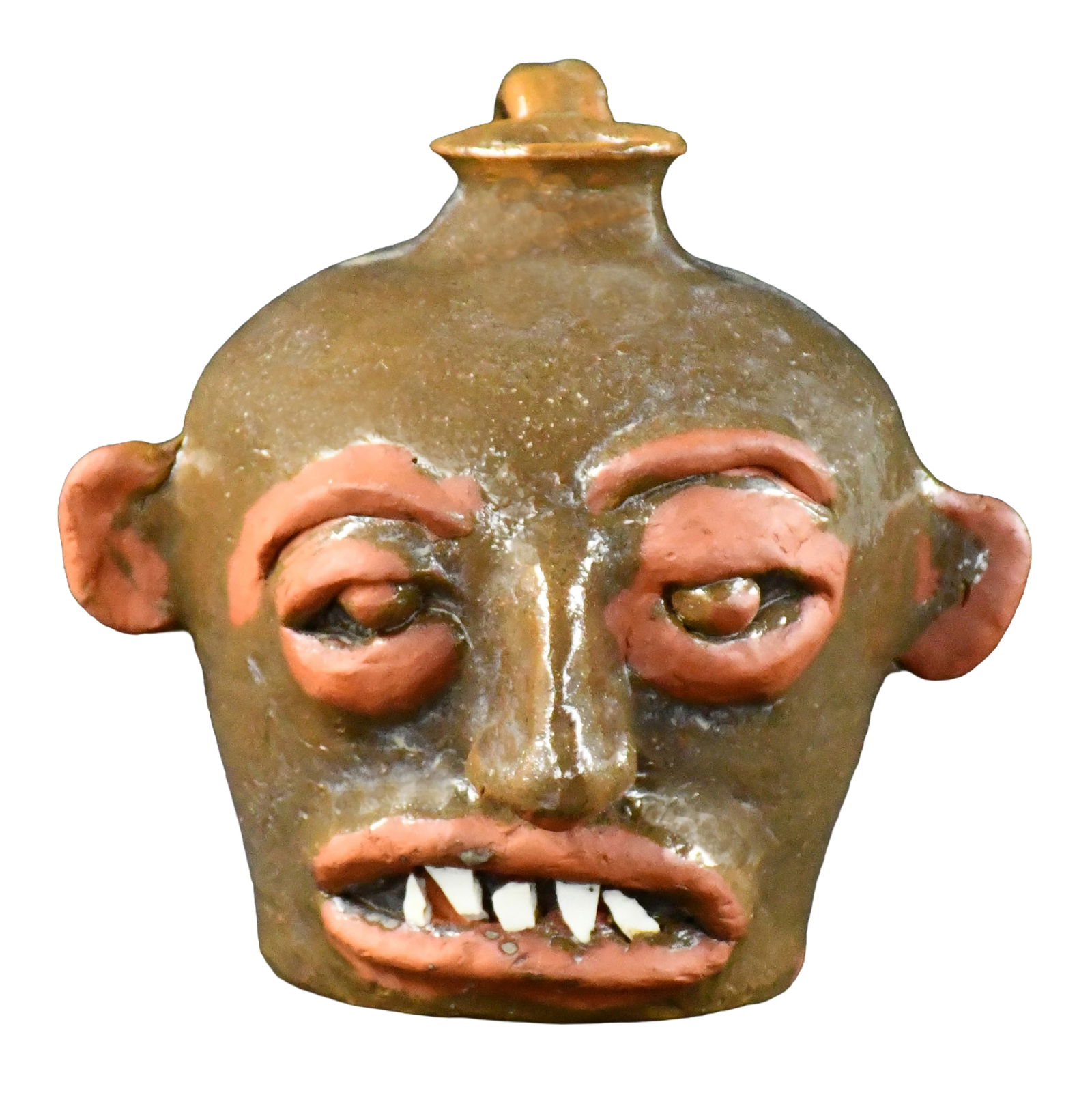 Bolick. Hot and Humid Face Jug.: Bolick. Hot and Humid Face Jug. 1990. Signed, dated and titled. Mint condition. 7.5" h. Provenance: The Lynne Ingram Collection. Est. $100-200. Ship: $45 Please Read Before You Bid: By registering