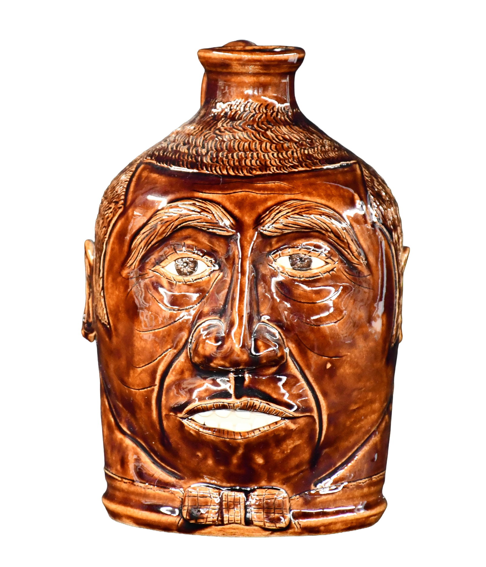 Winton and Rosa Eugene. Face Jug.: Winton and Rosa Eugene. Face Jug. 2000. Signed and dated. Mint condition. 9.5" h. Est. $200-300. Ship: $55 Please Read Before You Bid: By registering for and/or placing a bid in any Slotin