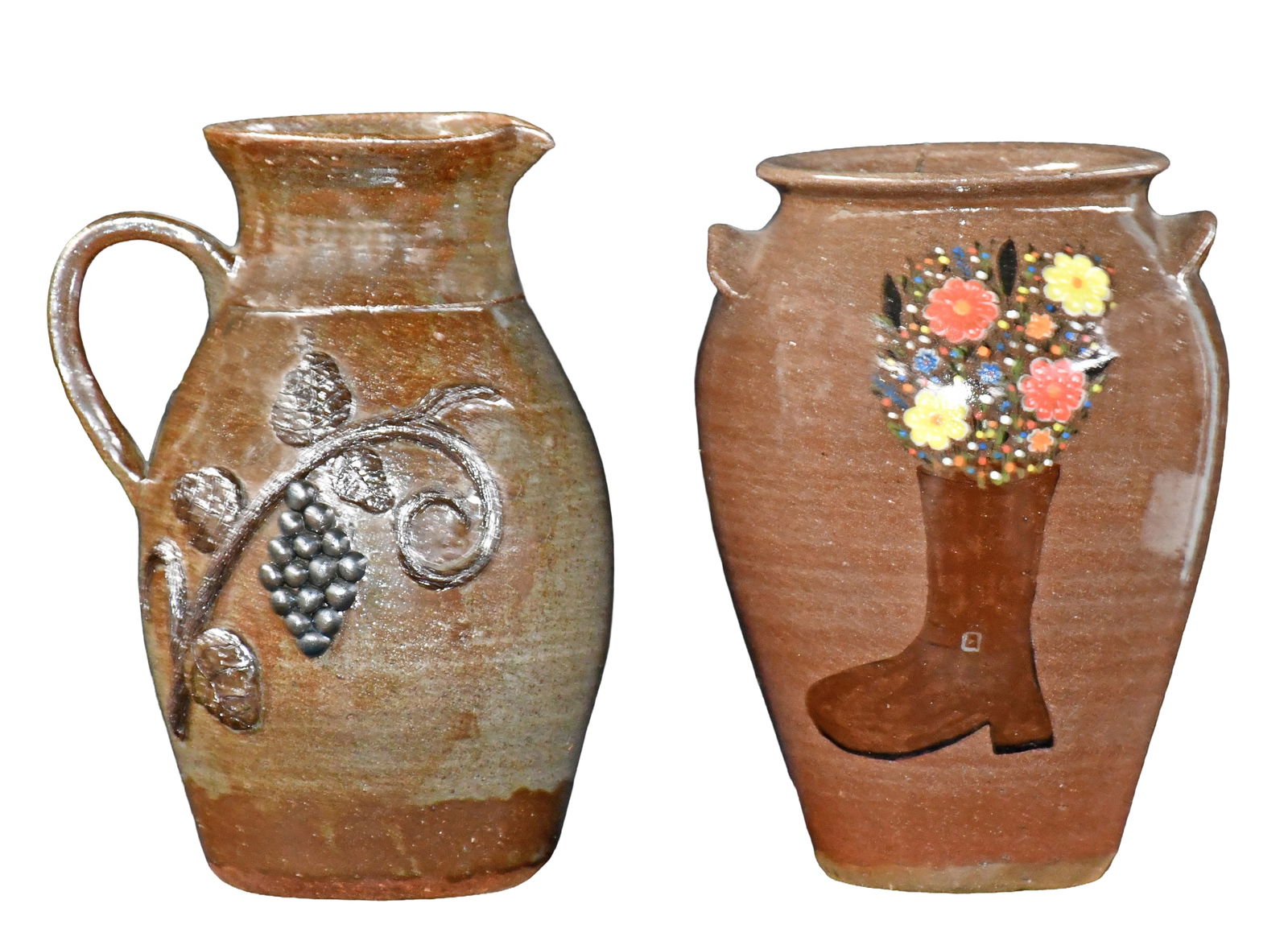 Billy Henson. Decorated Vase and Pitcher. (1 of 5)