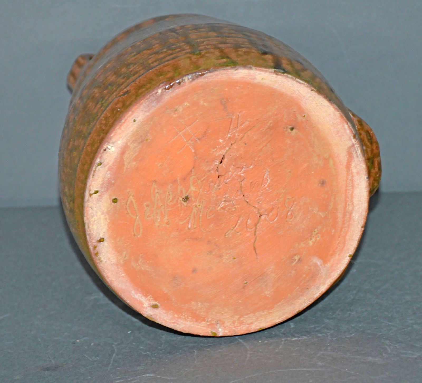 Jeff Meaders. Upside Down Face Jug. - 2