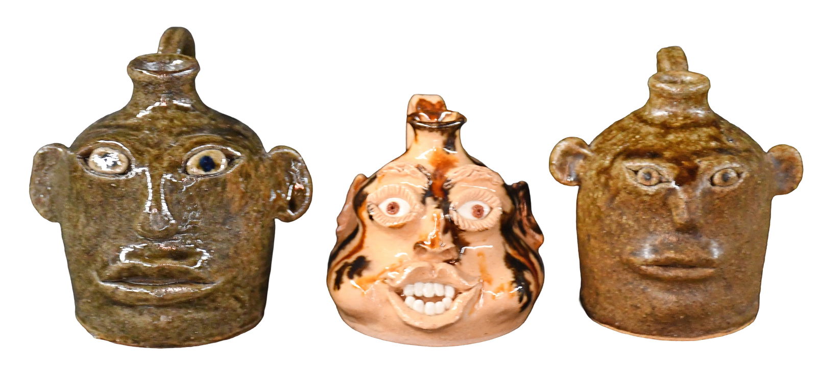 Anita Meaders and Billy Ray Hussey. Three Mini Jugs. (1 of 3)