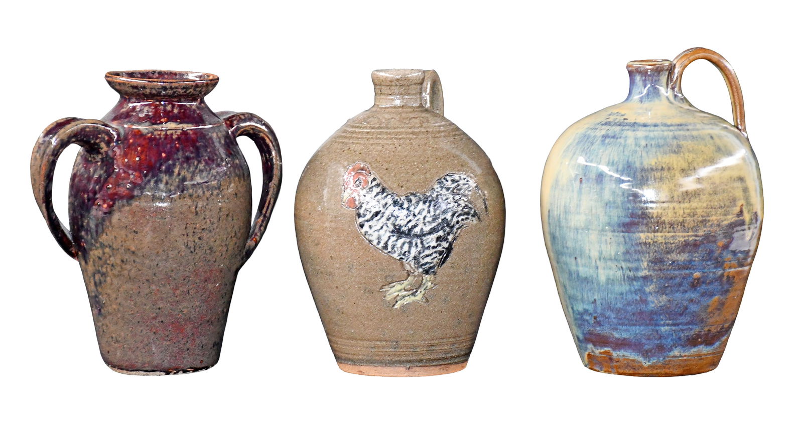 Hewell, Lisk, Teague. Vase and Two Jugs. (1 of 3)