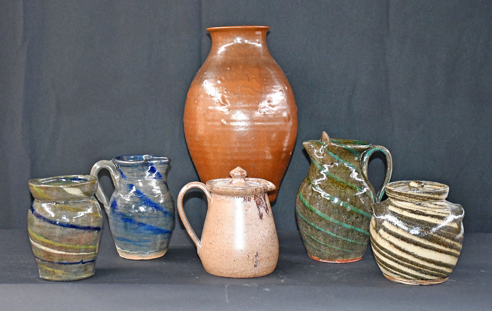 Craig, Steve Abee, Reinhardt, Corn. 6 Utilitarian Pottery Wares. (1 of 2)