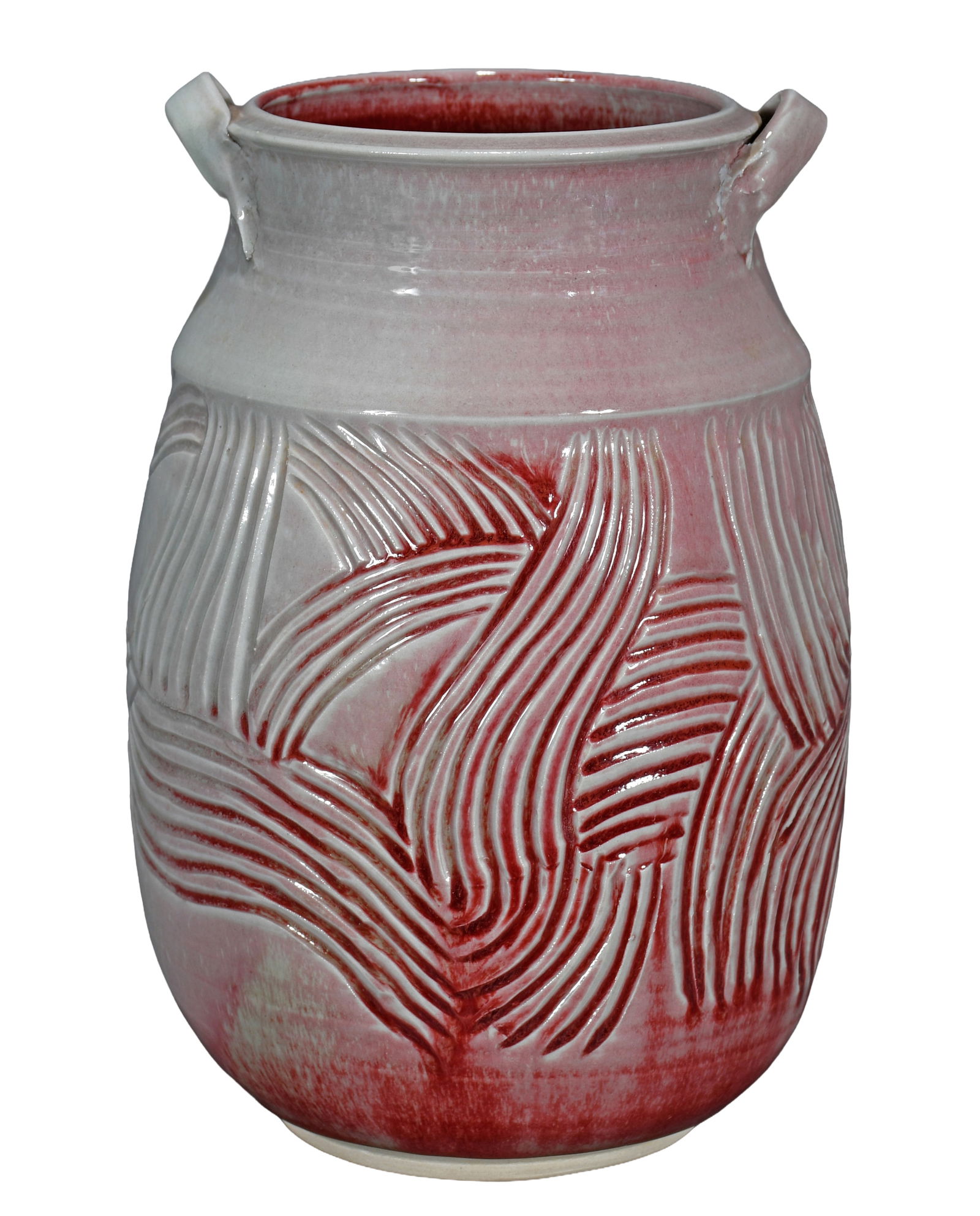 Bob Owens. Rare Porcelain Two Handle Vase. (1 of 4)