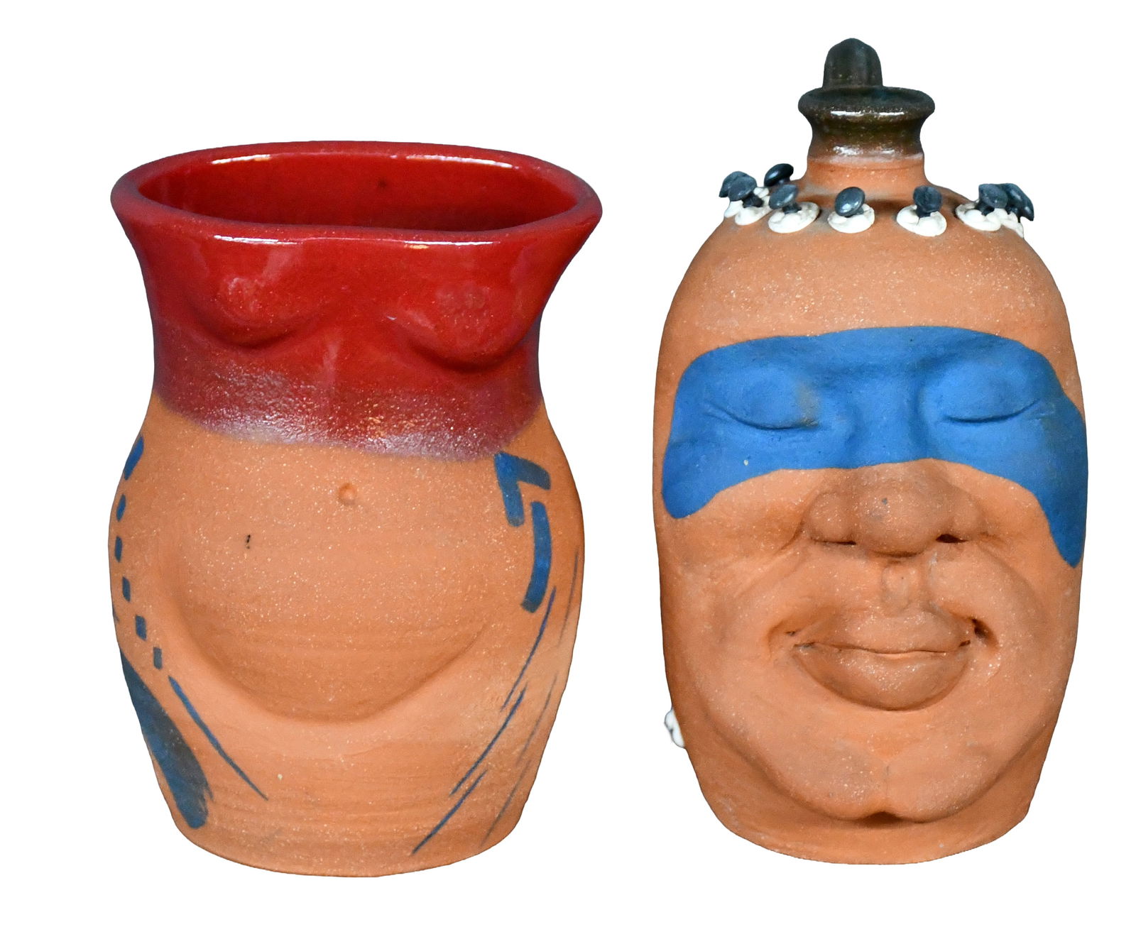 Yvette Lepley. Native Am. Face & Figural Jugs. (1 of 3)