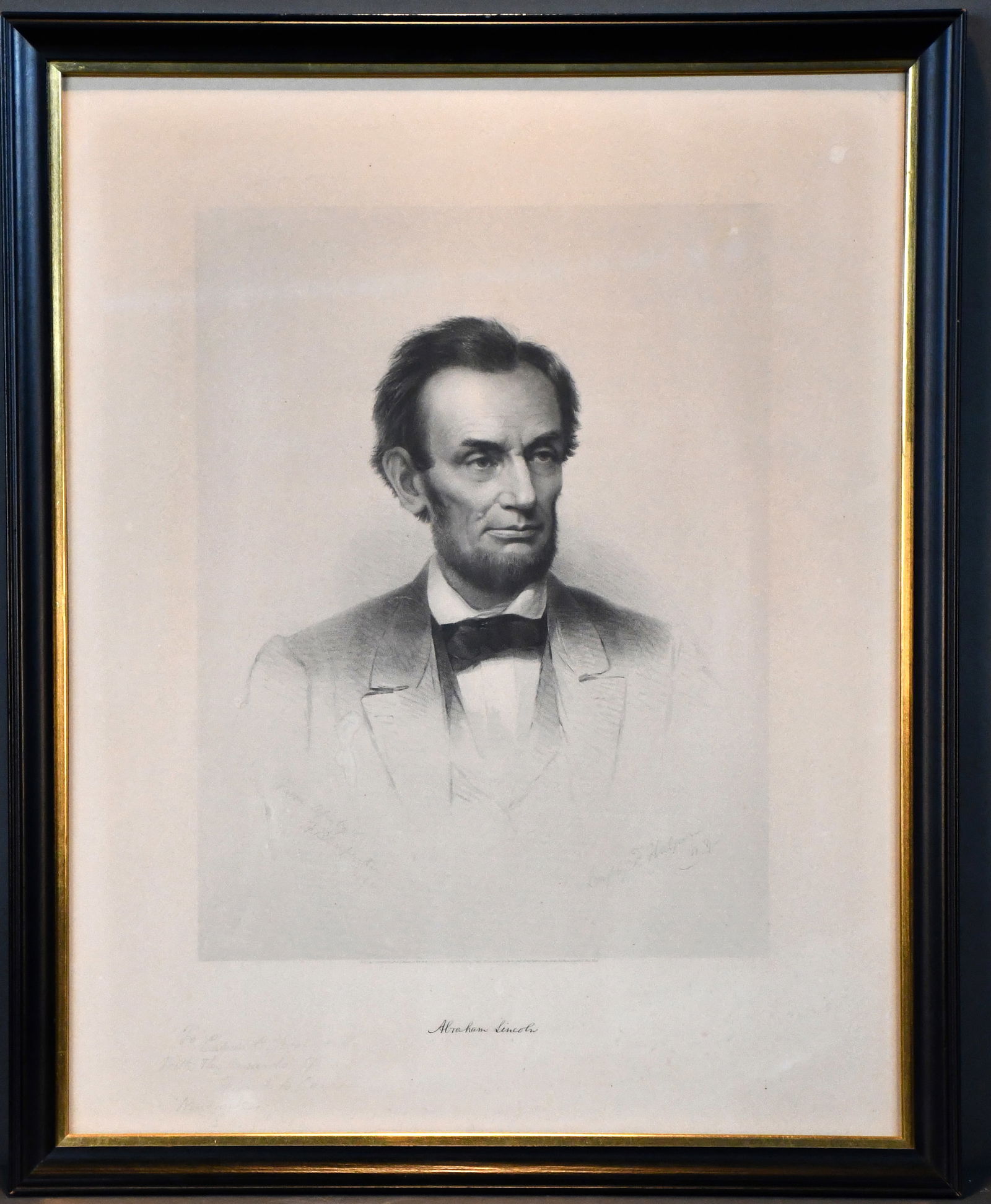 F.B. Carpenter. and F. Halperin. Abraham Lincoln. (1 of 5)