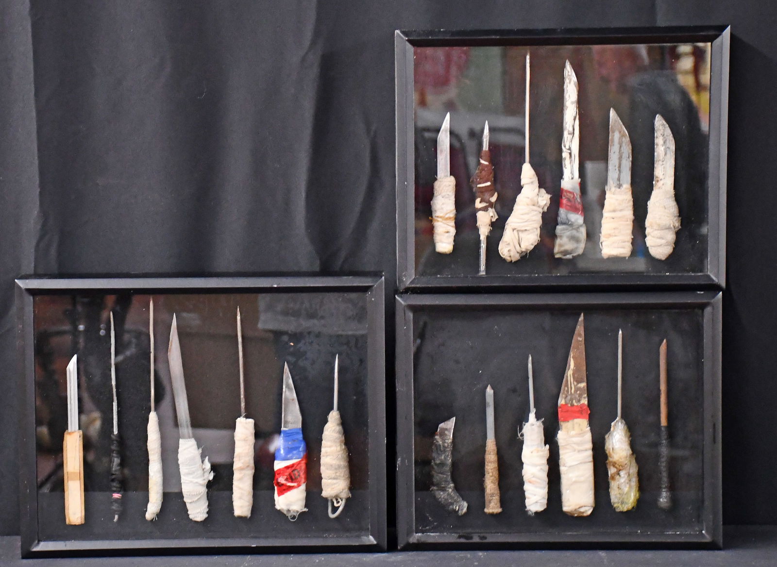 Three Framed Shank Groupings. - 3