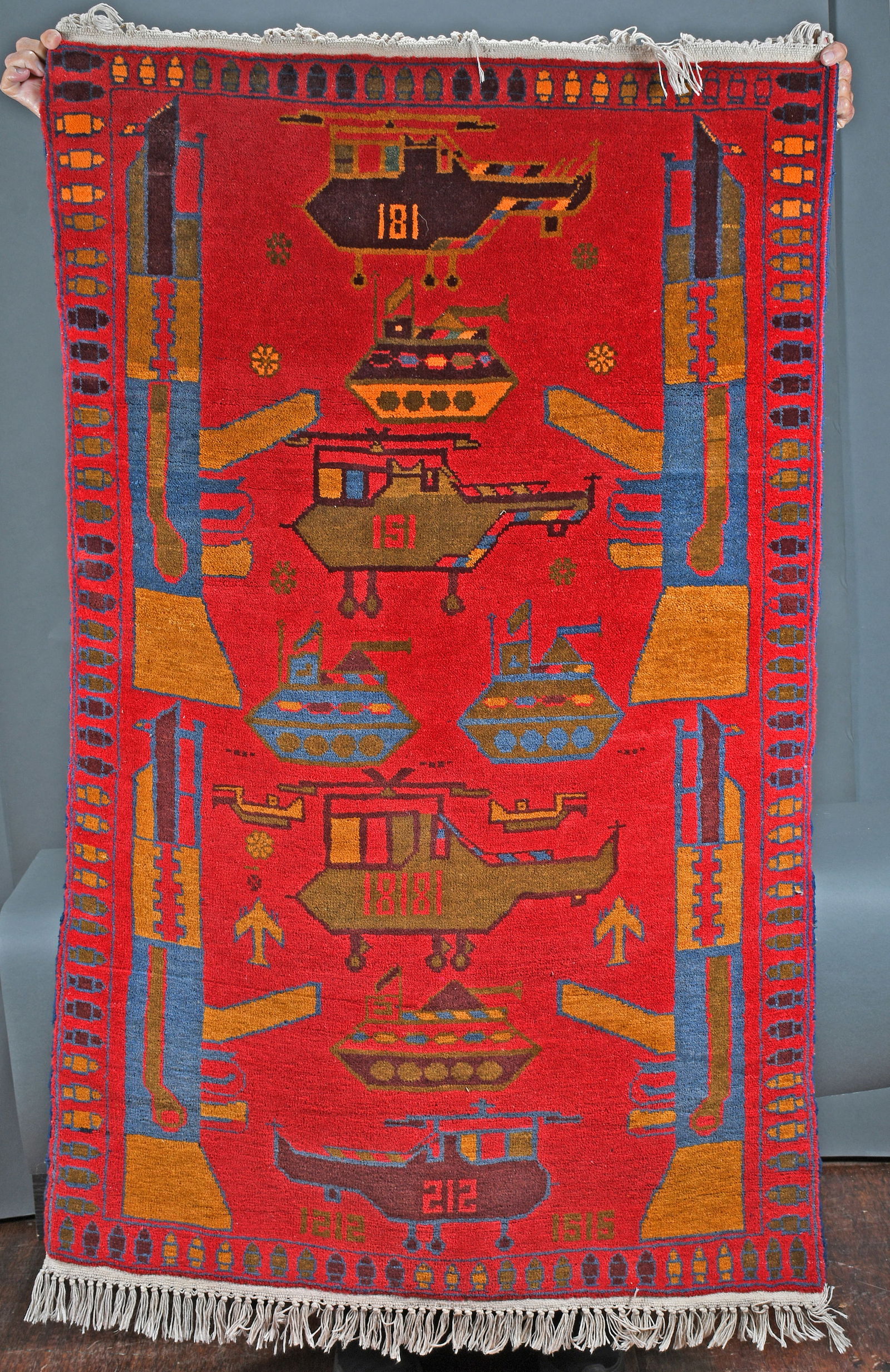 Afghan War Rug. - 3