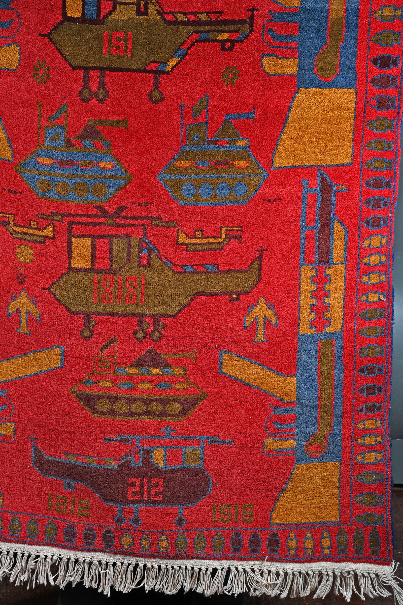 Afghan War Rug. - 6