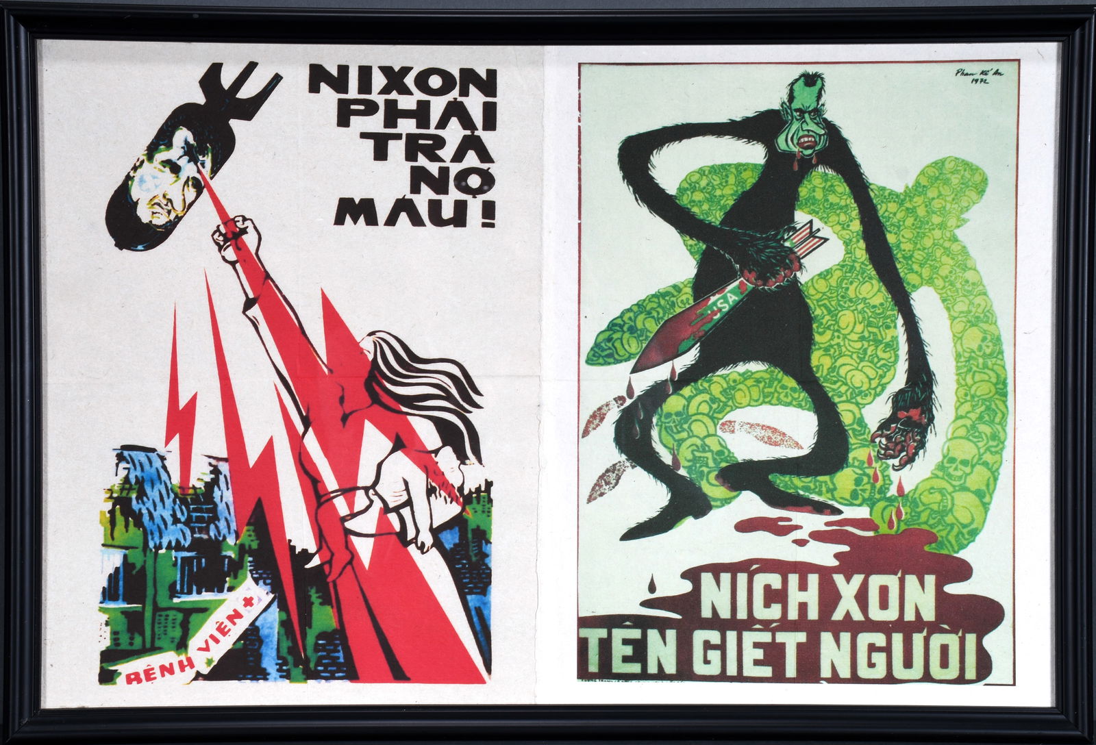 Phan Ki, An. Pair of Nixon Protests Posters. (1 of 4)