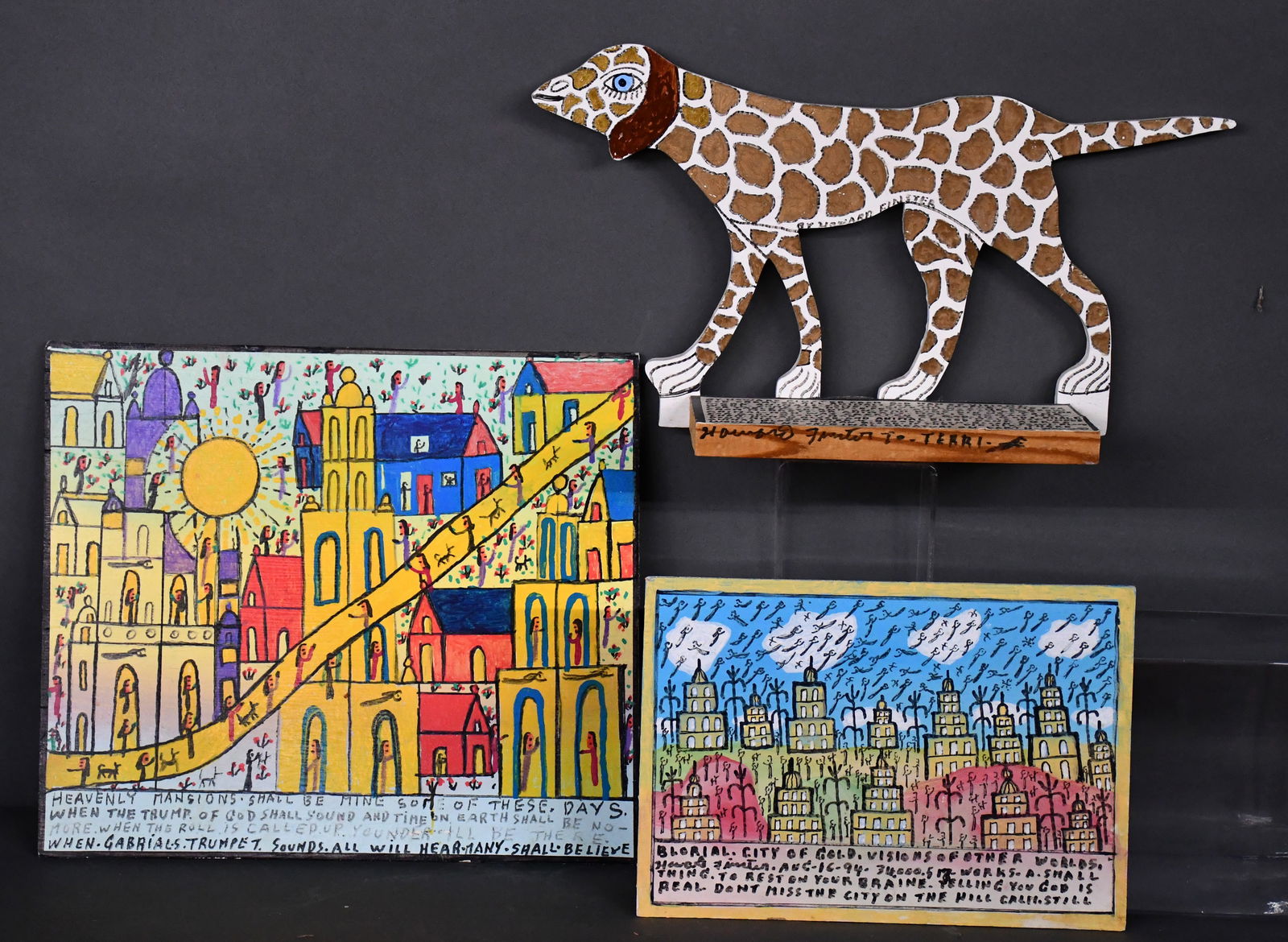 Howard Finster. Three Works. (1 of 2)