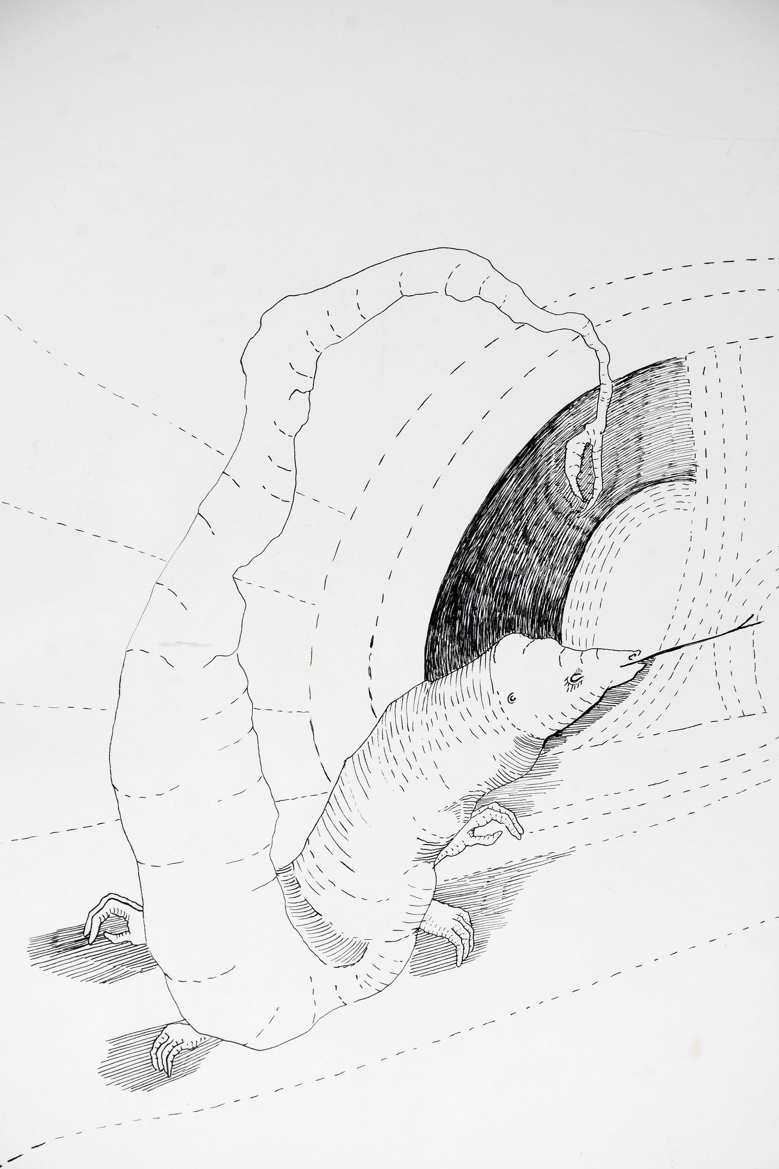 Helen Burkhart Mayfield. Untitled (worm). (1 of 3)