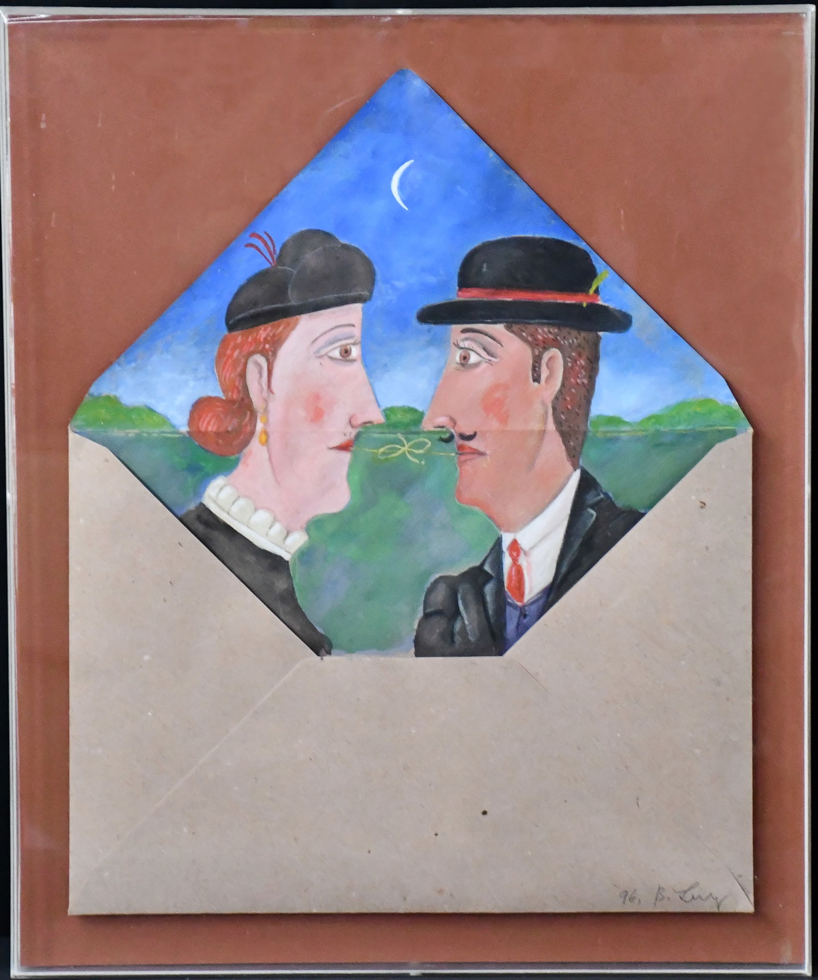 Benjamin Levy. Couple in Envelope. (1 of 2)
