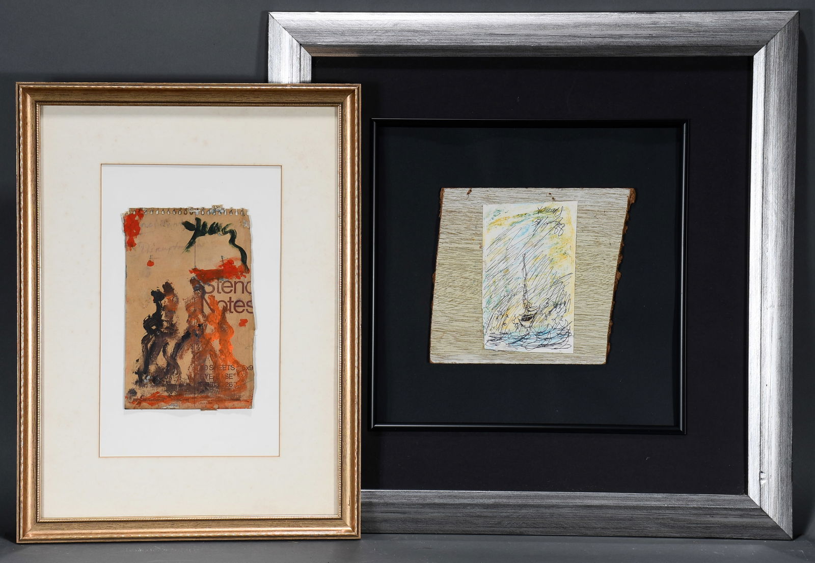 Purvis Young. Pair of Small Works. (1 of 1)