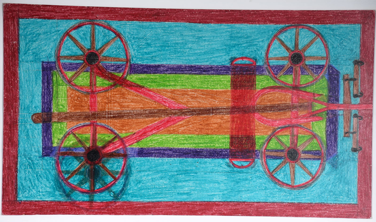 Eddie Arning. Wagon. - 2