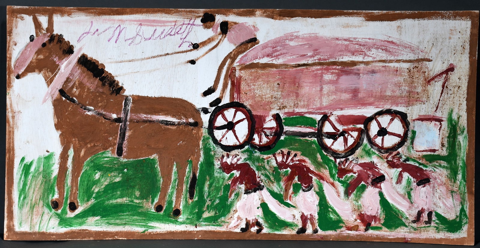Jimmy Lee Sudduth. Cotton Wagon. (1 of 2)
