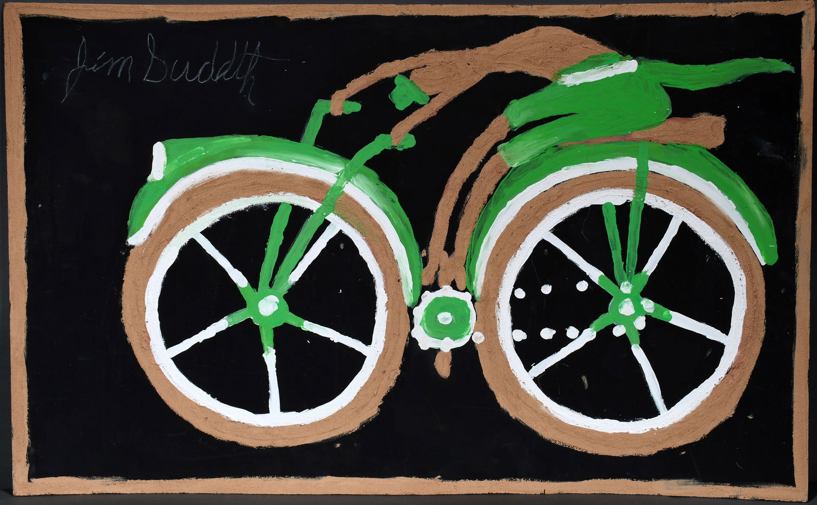 Jimmy Lee Sudduth. Green Bicycle. (1 of 2)