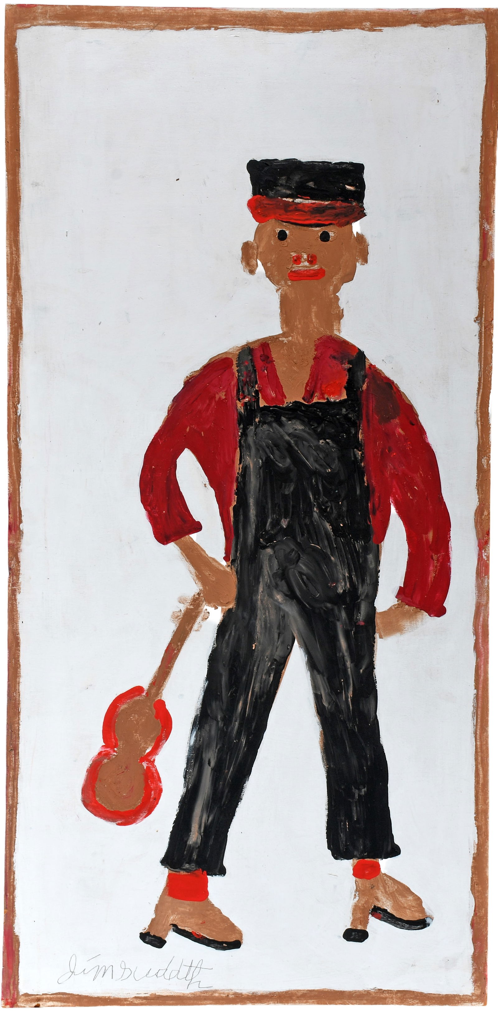 Jimmy Lee Sudduth. Self Portrait. (1 of 4)