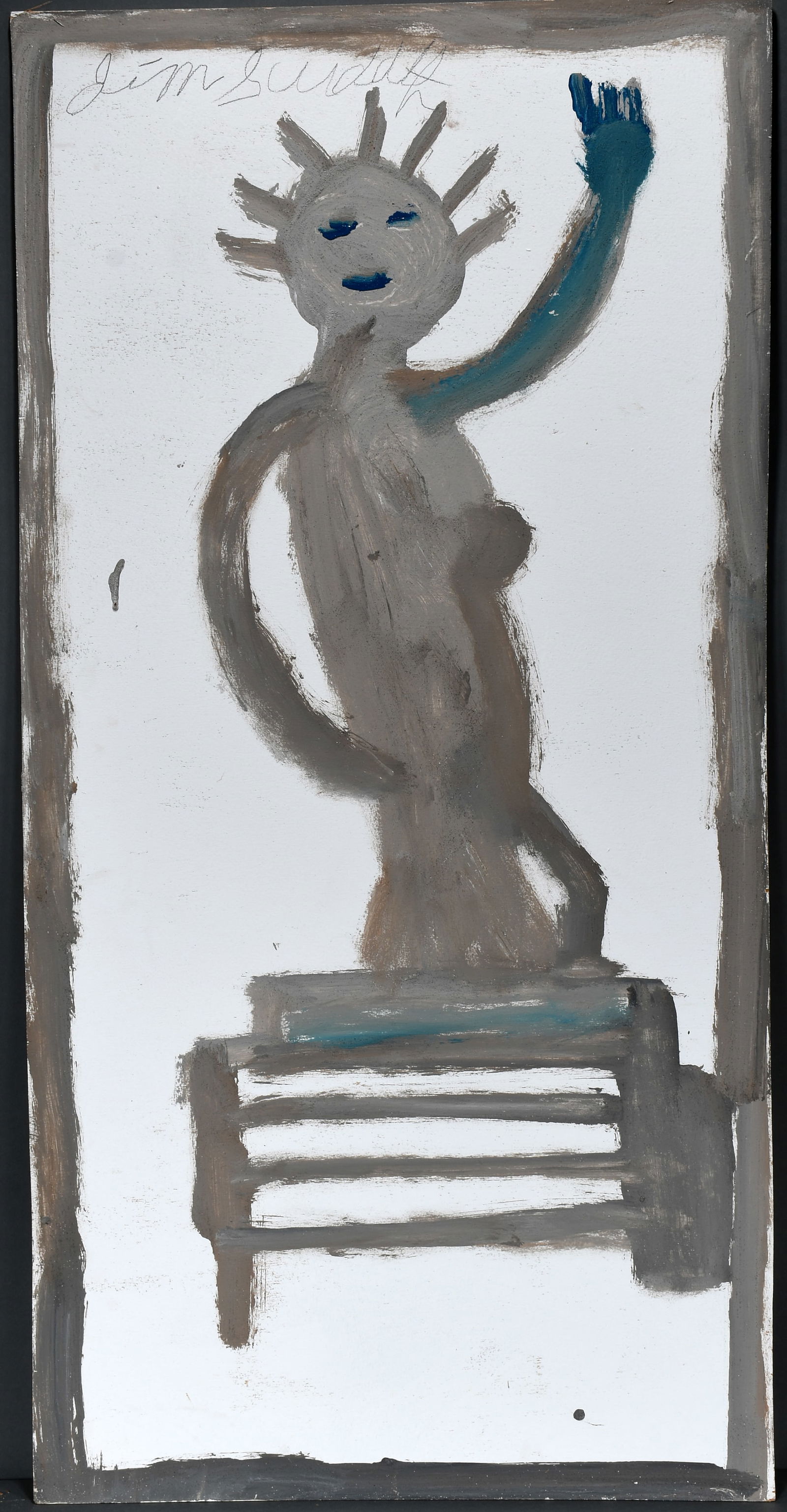 Jimmy Lee Sudduth. Alabama Statue. (1 of 2)