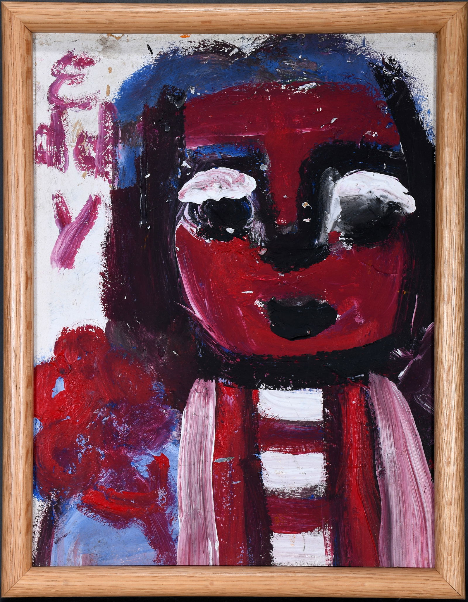 Eddy Mumma. Boy With Rose Bouquet.: Eddy Mumma. Boy With Rose Bouquet. Signed. Paint on canvas panel. Great condition. Size with frame is 12" w x 15" h. Est. $300-500. Ship: $45 Please Read Before You Bid: By registering for and/or