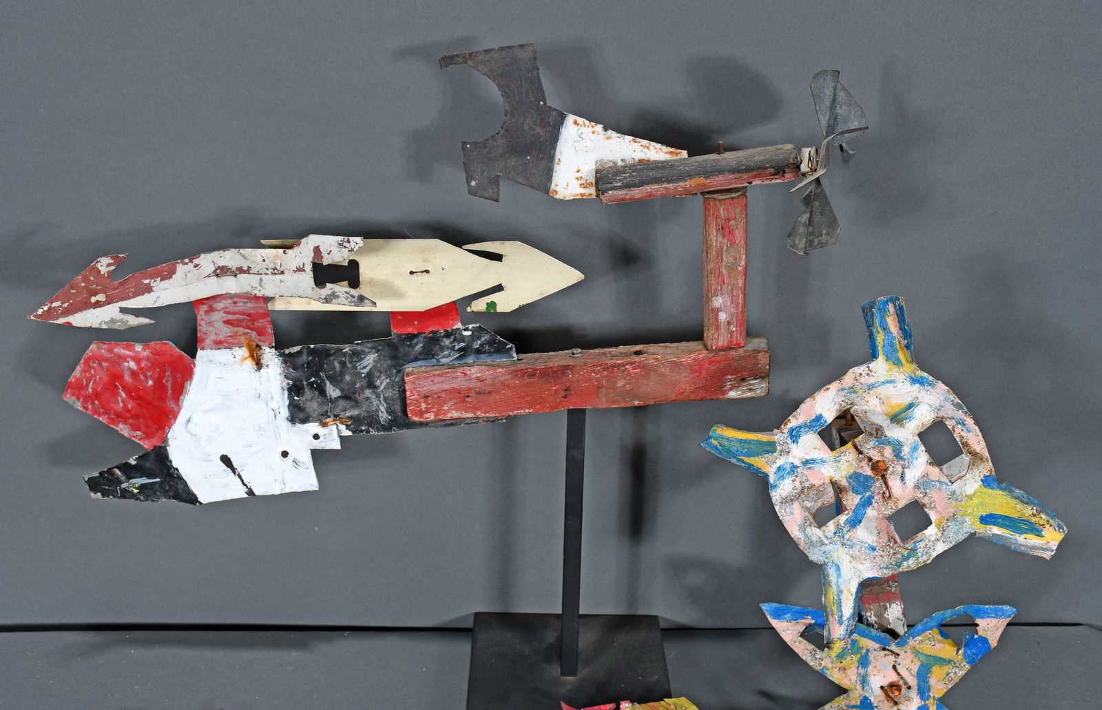 David Butler. Early Whirligig With Seven Spare Pieces. - 4