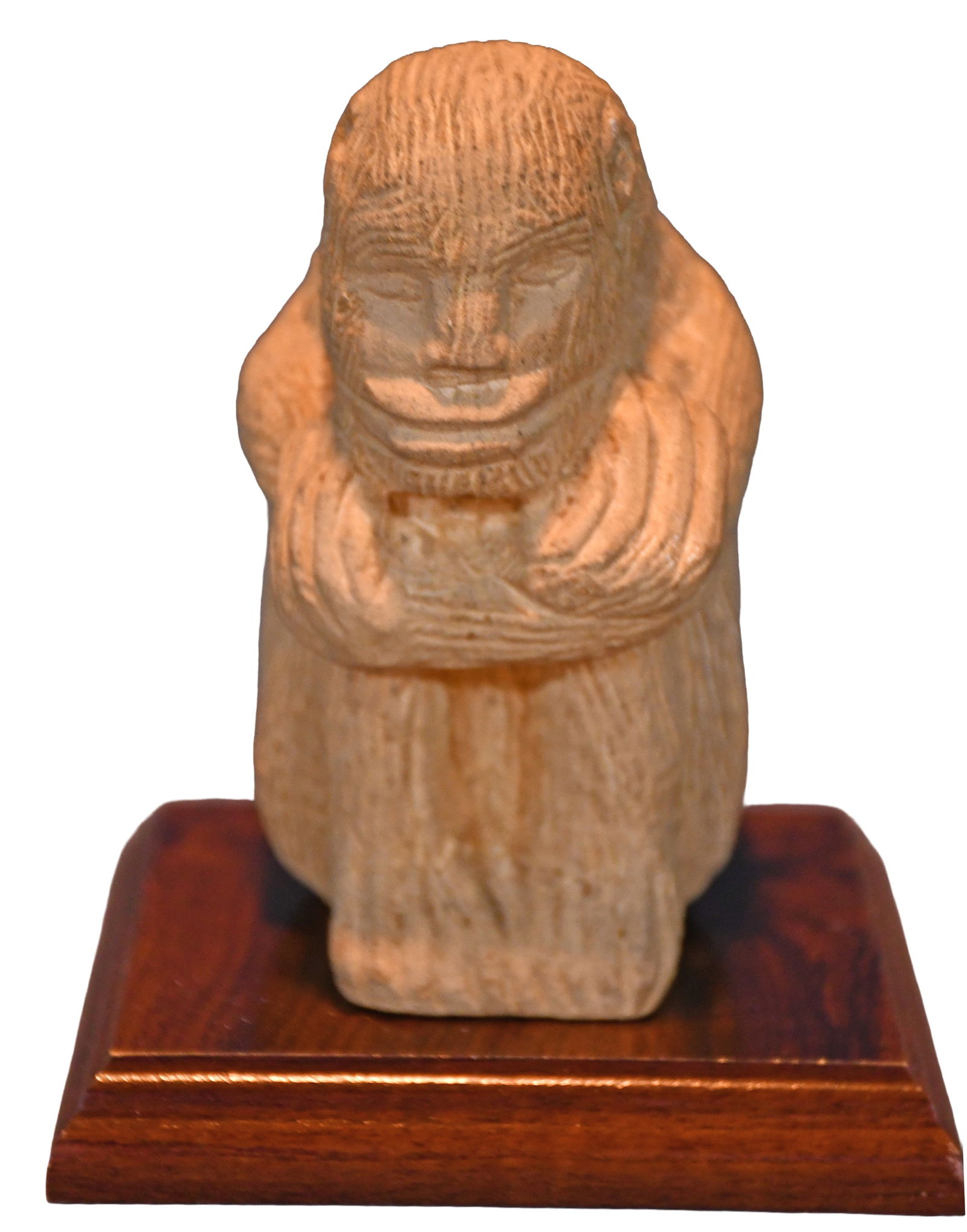 Popeye Reed. Carved Limestone Primate.: Popeye Reed. Primate. Signed. Carved limestone. Excellent condition. 5" h. Est. $200-300. Ship: $45 Please Read Before You Bid: By registering for and/or placing a bid in any Slotin Auction, you