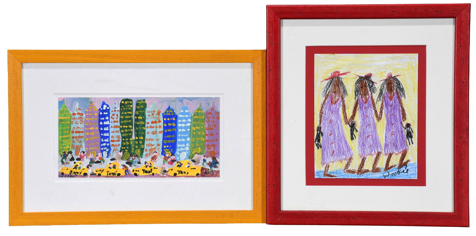 Woodie Long. Pair of Works. (1 of 4)