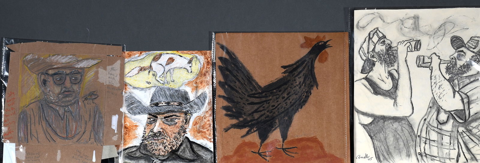 Steven Red Mud Chandler. Four Works. (1 of 3)