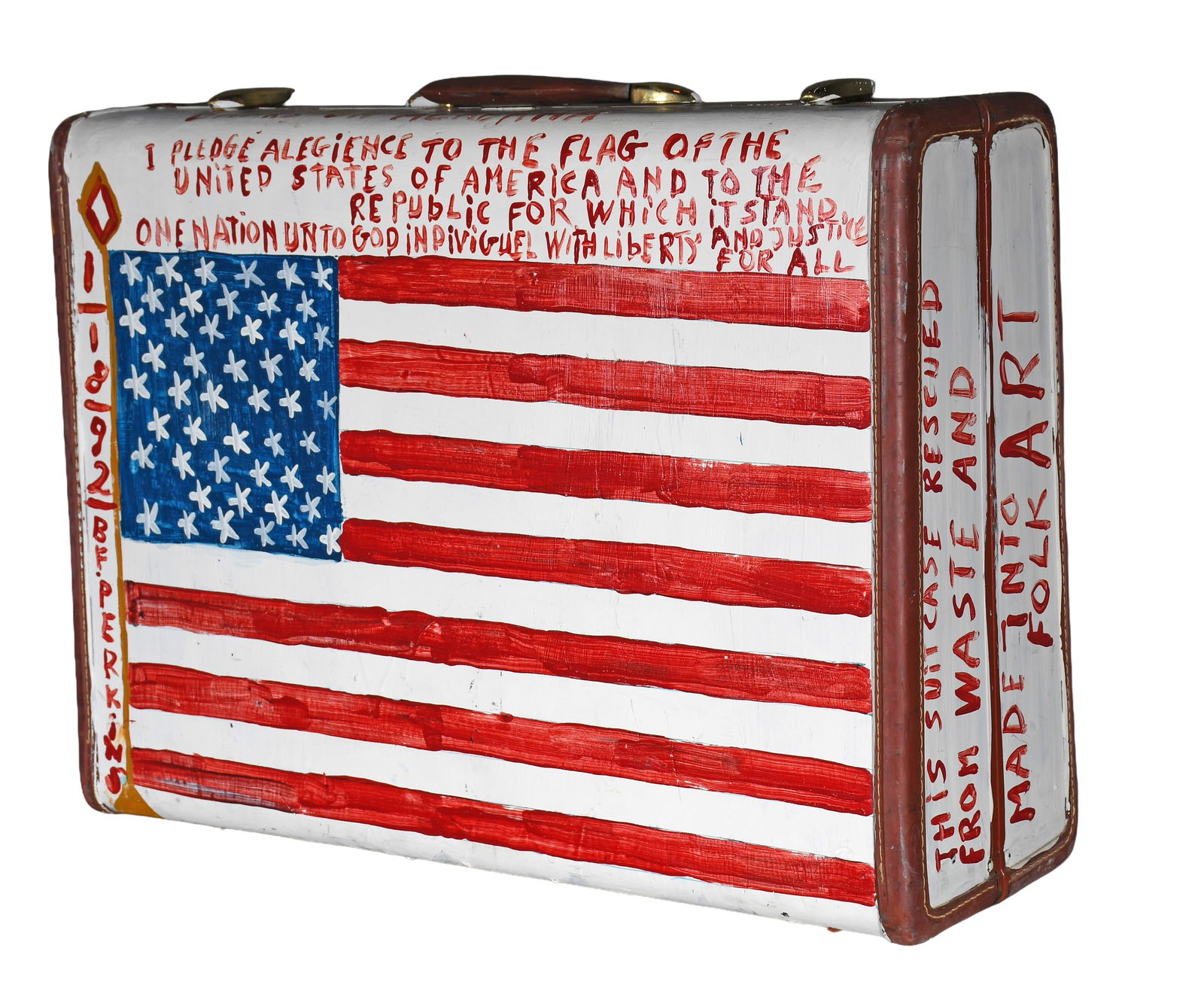 B.F. Perkins. Double-Sided Suitcase. - 2