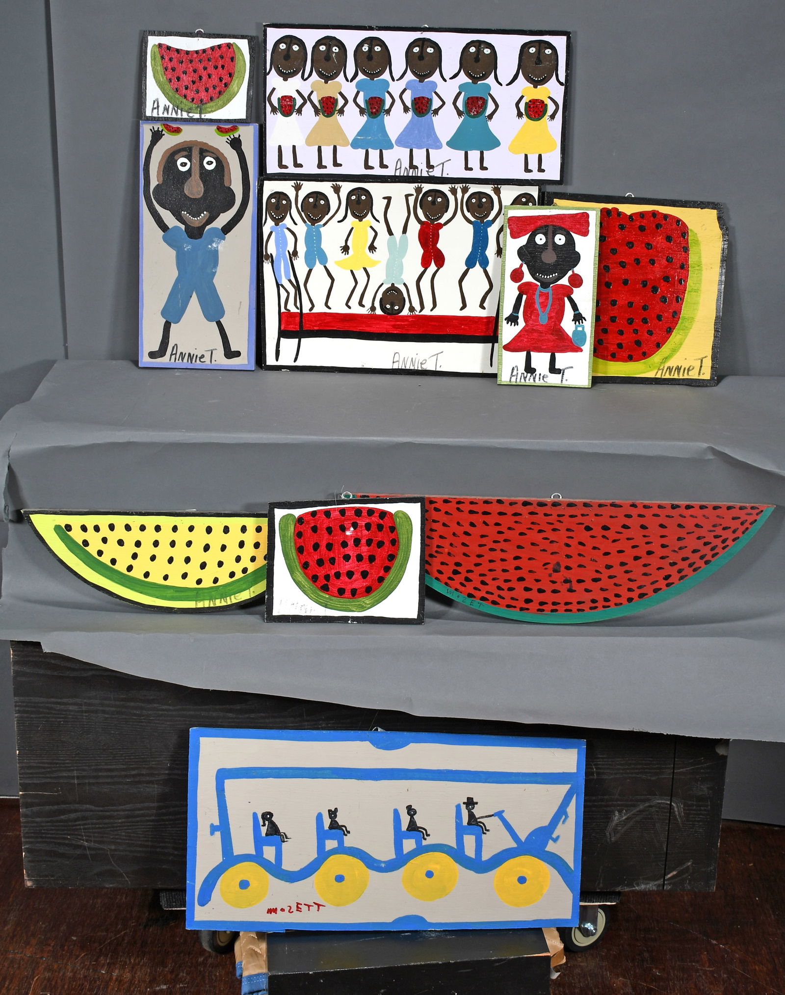 Annie Tolliver, Mose Tolliver. Ten Works. (1 of 4)