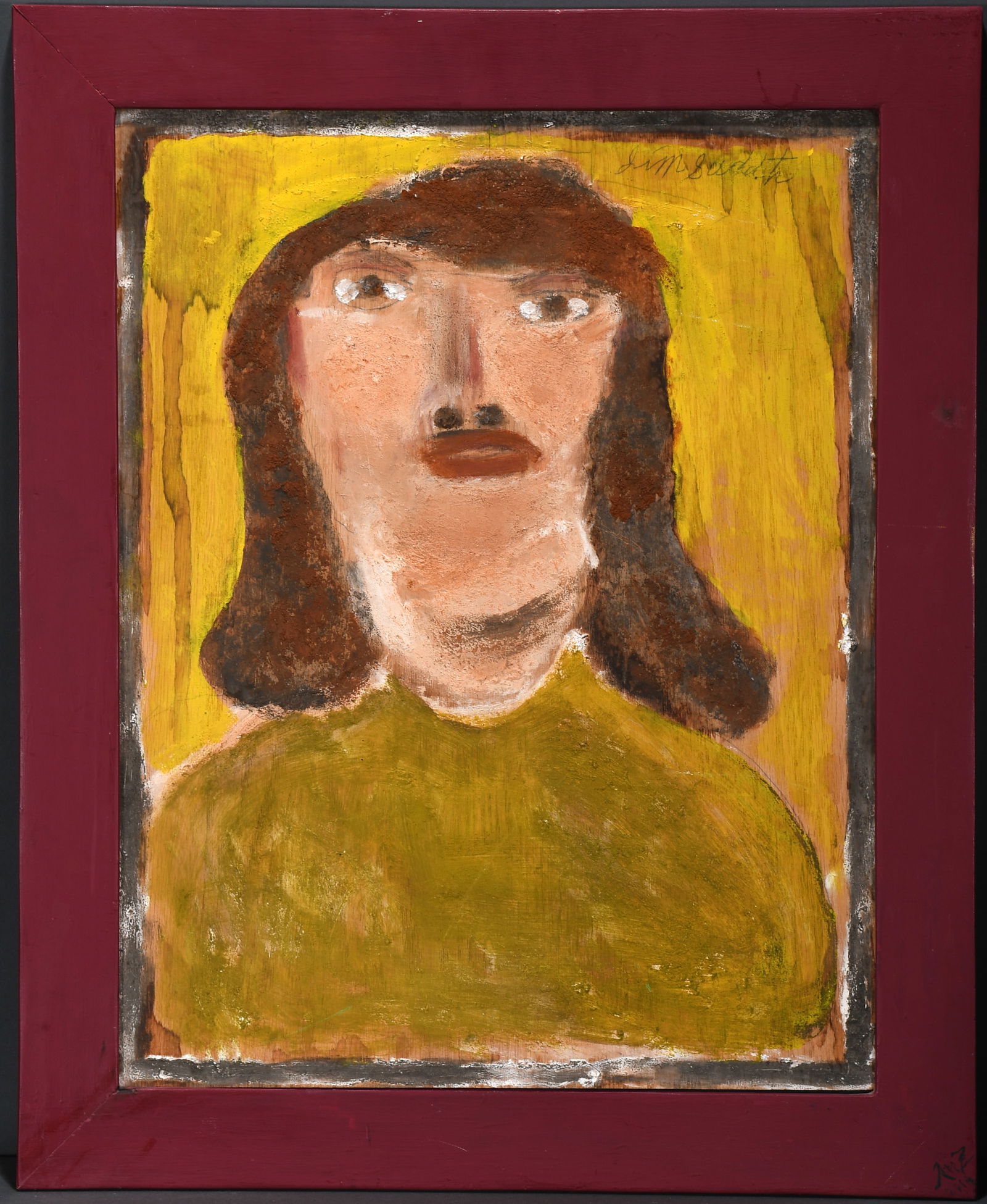 Jimmy Lee Sudduth. Woman's Portrait. (1 of 2)