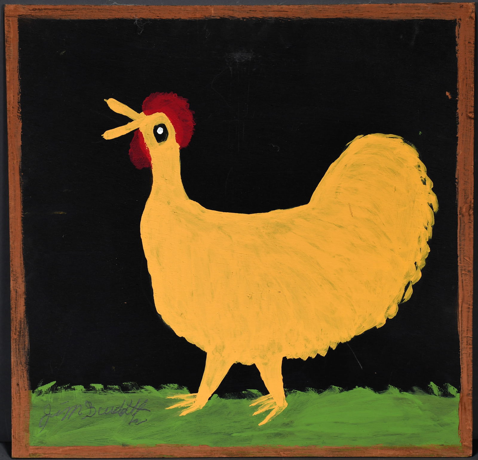 Jimmy Lee Sudduth. Golden Chicken. (1 of 3)