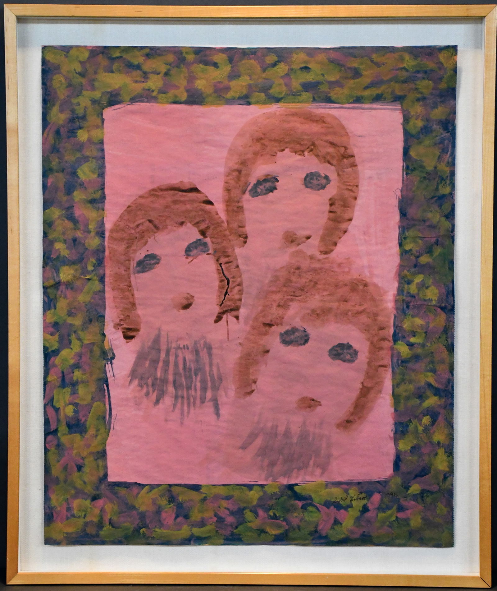 Sybil Gibson. Three Sisters on Pink. (1 of 2)