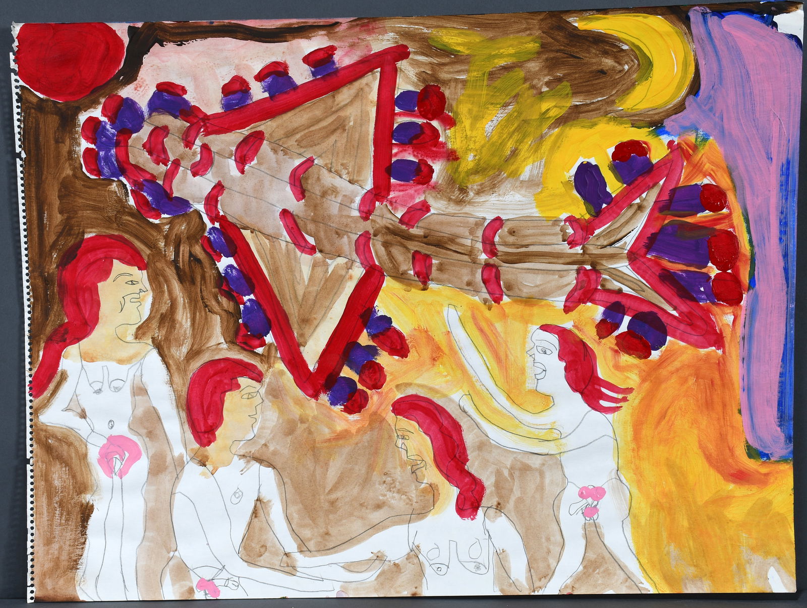 Mrs. Georgia Speller. John.: Mrs. Georgia Speller. John. Titled. Watercolor and pencil on found paper. Good condition. 23" w x 18" h. Provenance: Phyllis Kind Gallery. Est. $100-200. Ship: $55 Please Read Before You Bid: By regis