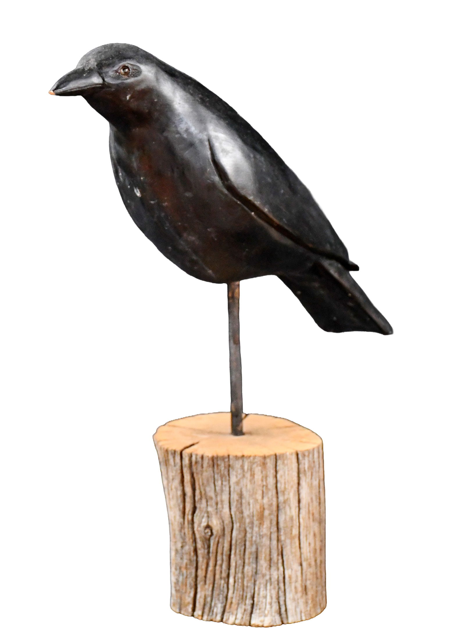 A. Long. Crow Decoy. (1 of 3)