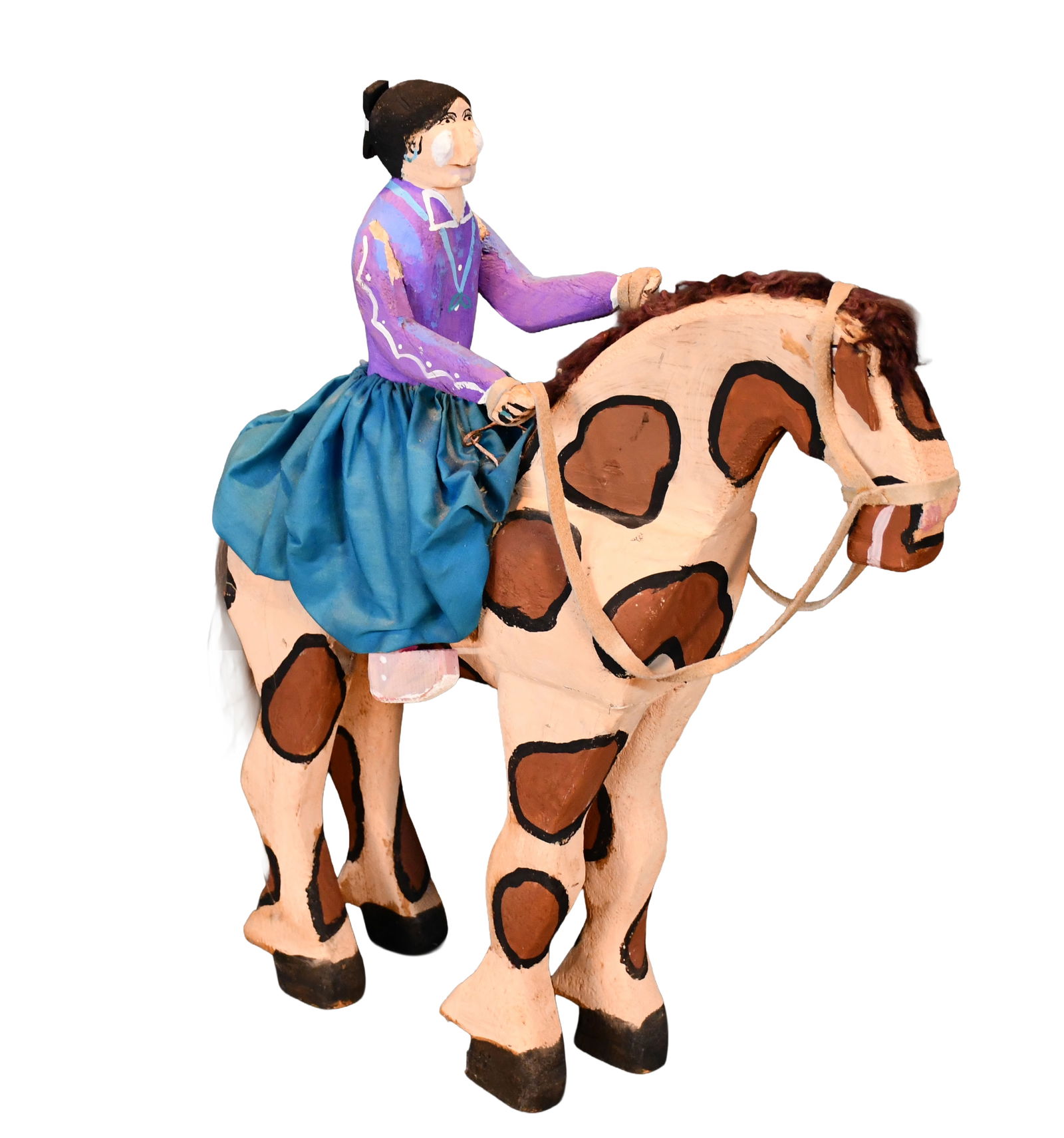 Delbert Buck. Navajo Woman Riding Pony. (1 of 5)