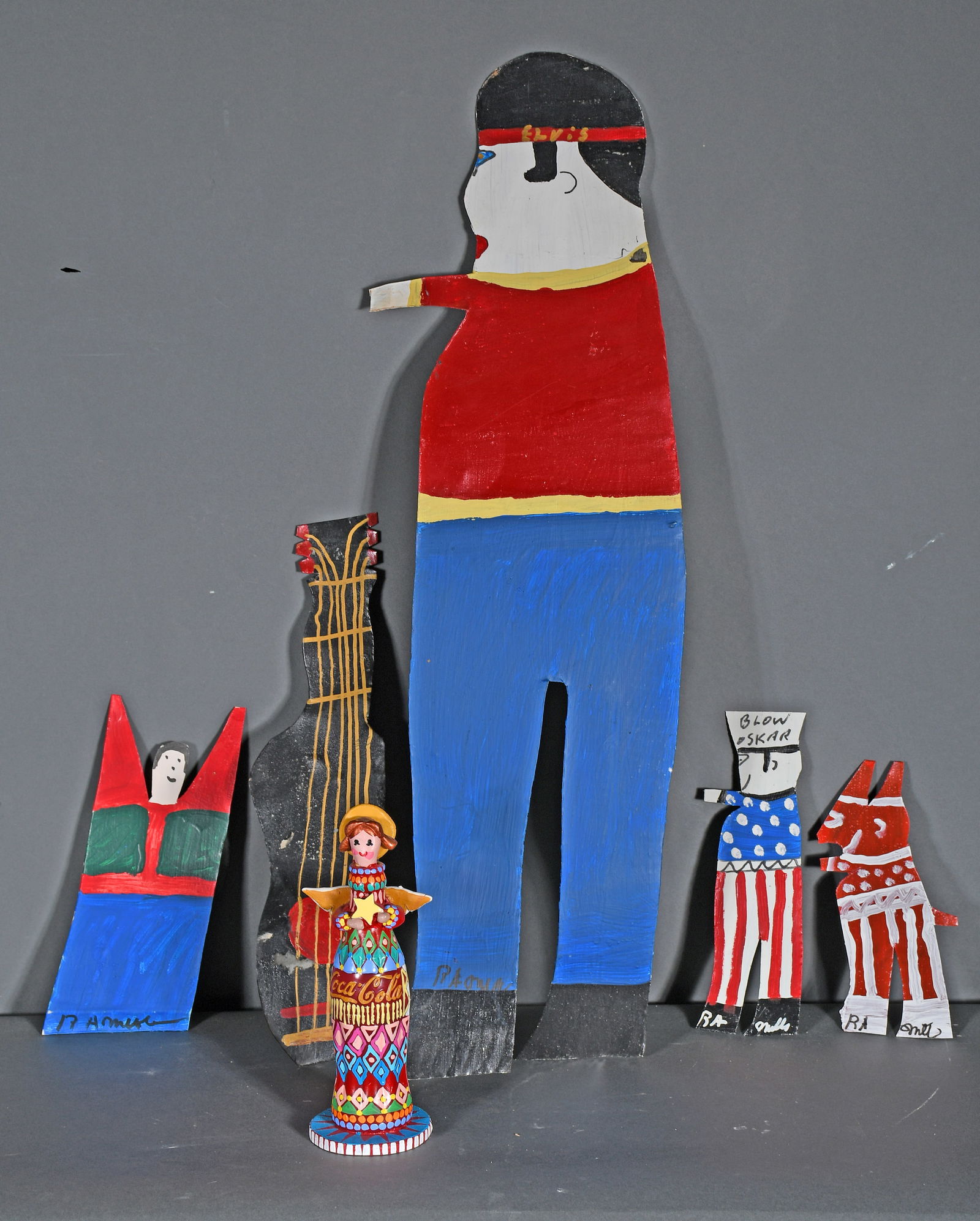 R.A. Miller & Elayne Goodman. Elvis, Devil, Blow Oskar, Coca-Cola Figure (1 of 1)